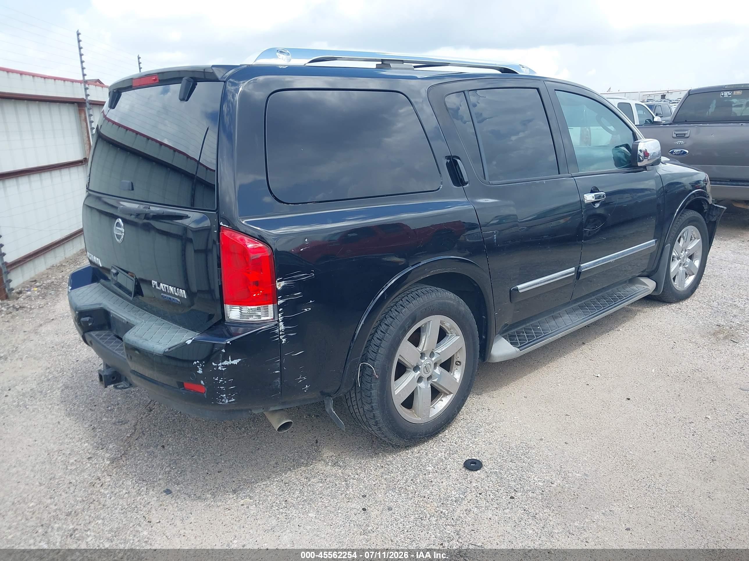2010 Nissan Armada Platinum Черный vin: 5N1BA0ND4AN608265