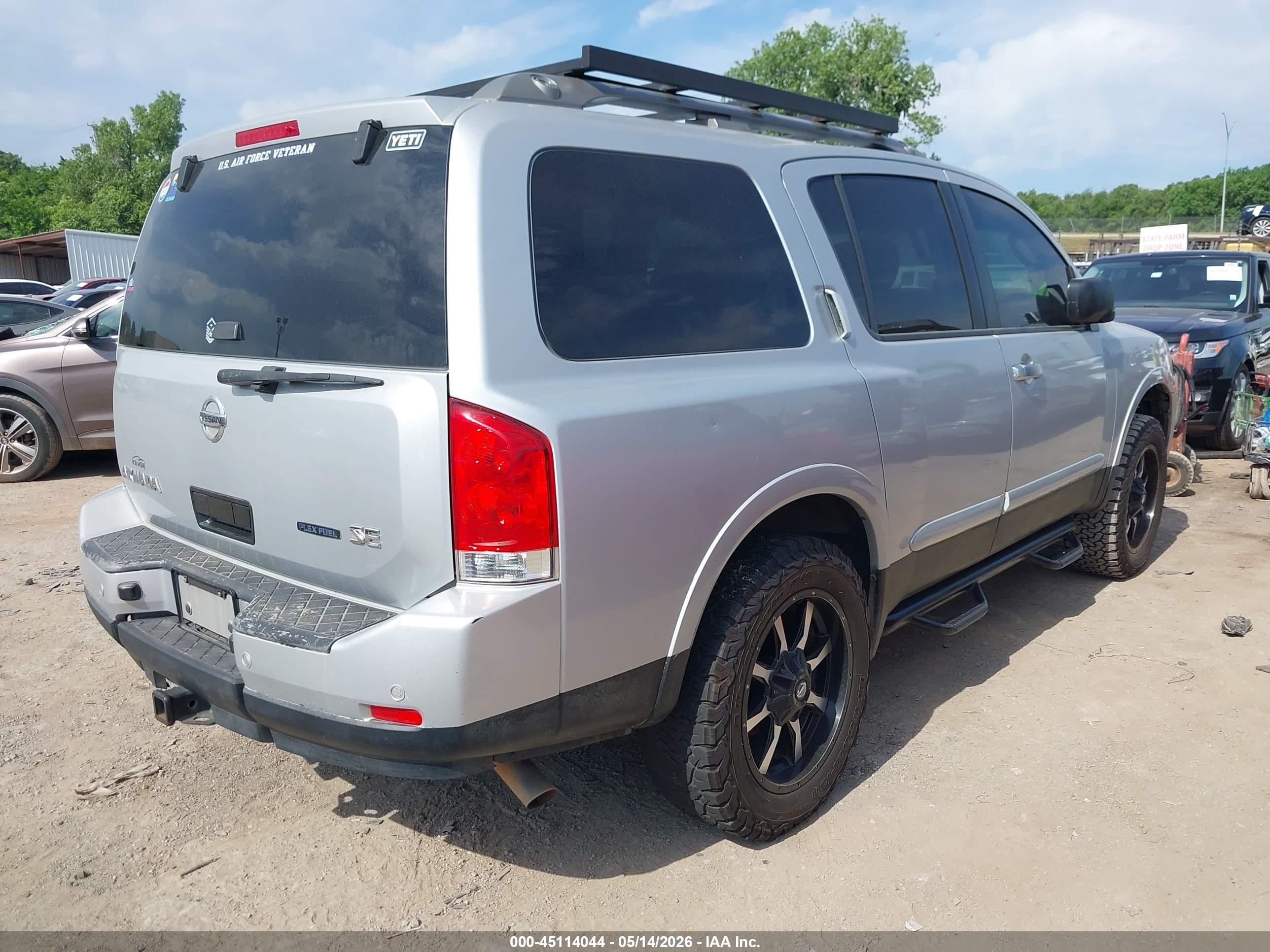 2010 Nissan Armada Se Silver vin: 5N1BA0ND4AN623770
