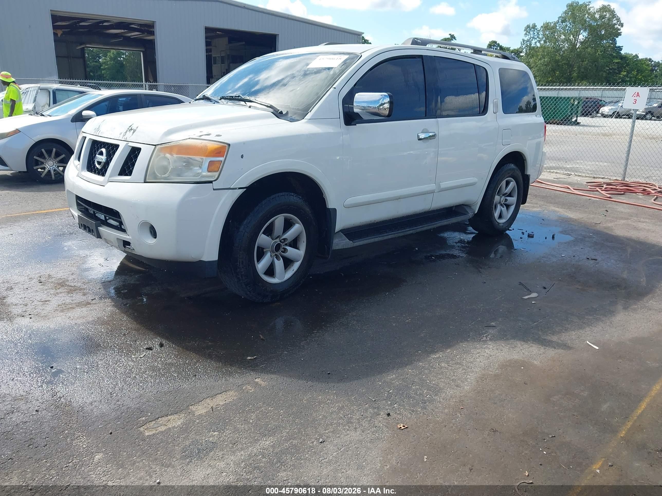 2010 Nissan Armada Se White vin: 5N1BA0ND4AN623946