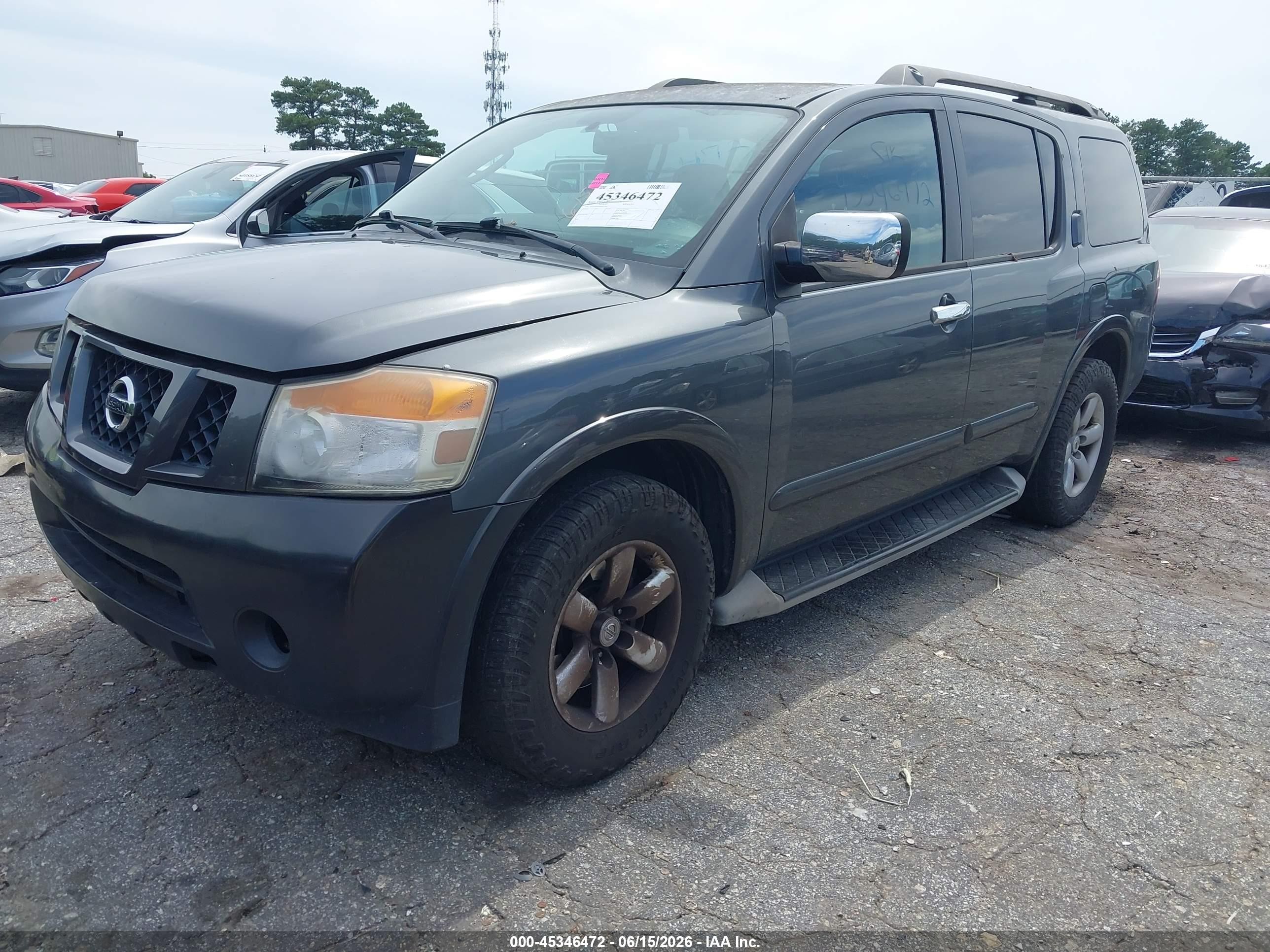 2011 Nissan Armada Sv Gray vin: 5N1BA0ND4BN611605