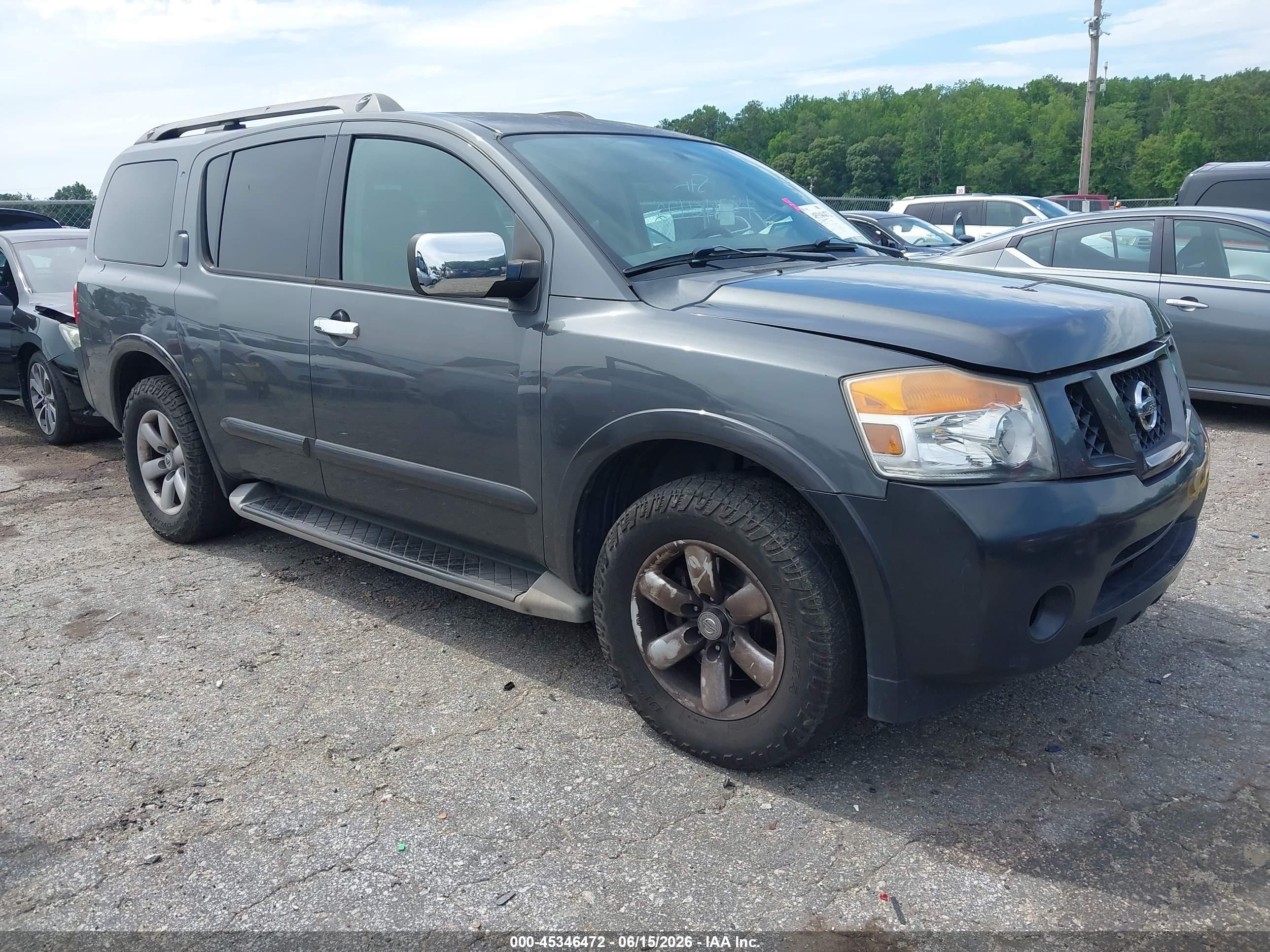 2011 Nissan Armada Sv Серый vin: 5N1BA0ND4BN611605