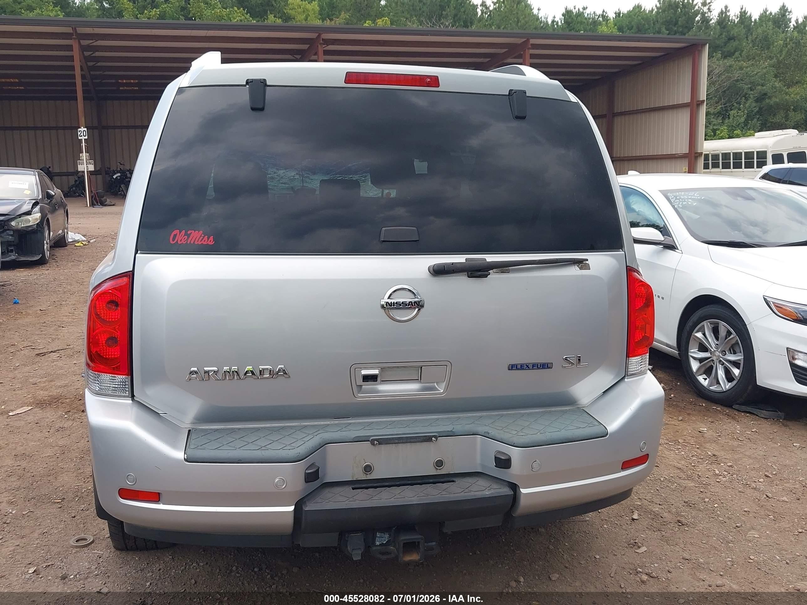 2011 Nissan Armada Sl Silver vin: 5N1BA0ND4BN623253
