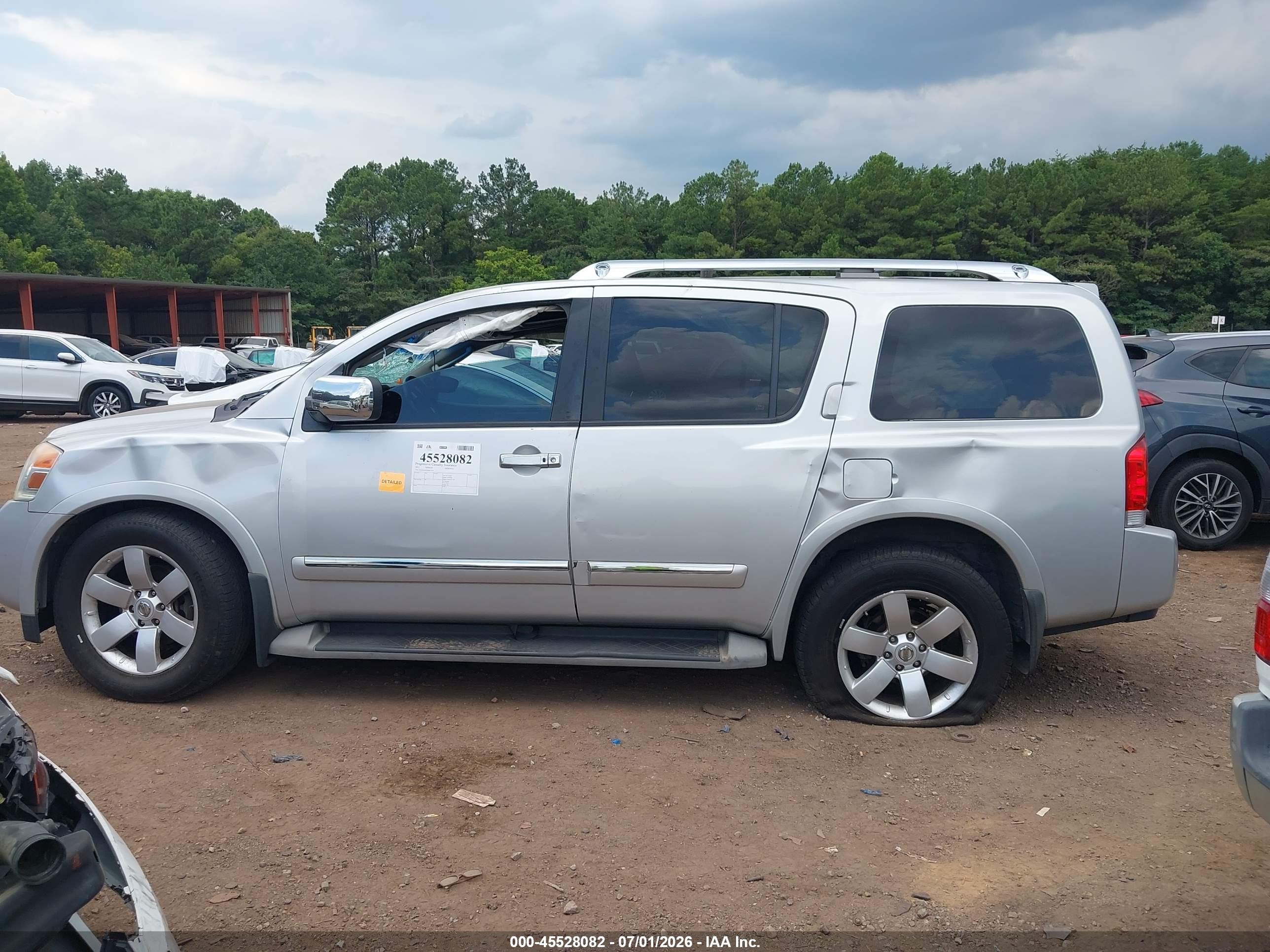 2011 Nissan Armada Sl Silver vin: 5N1BA0ND4BN623253