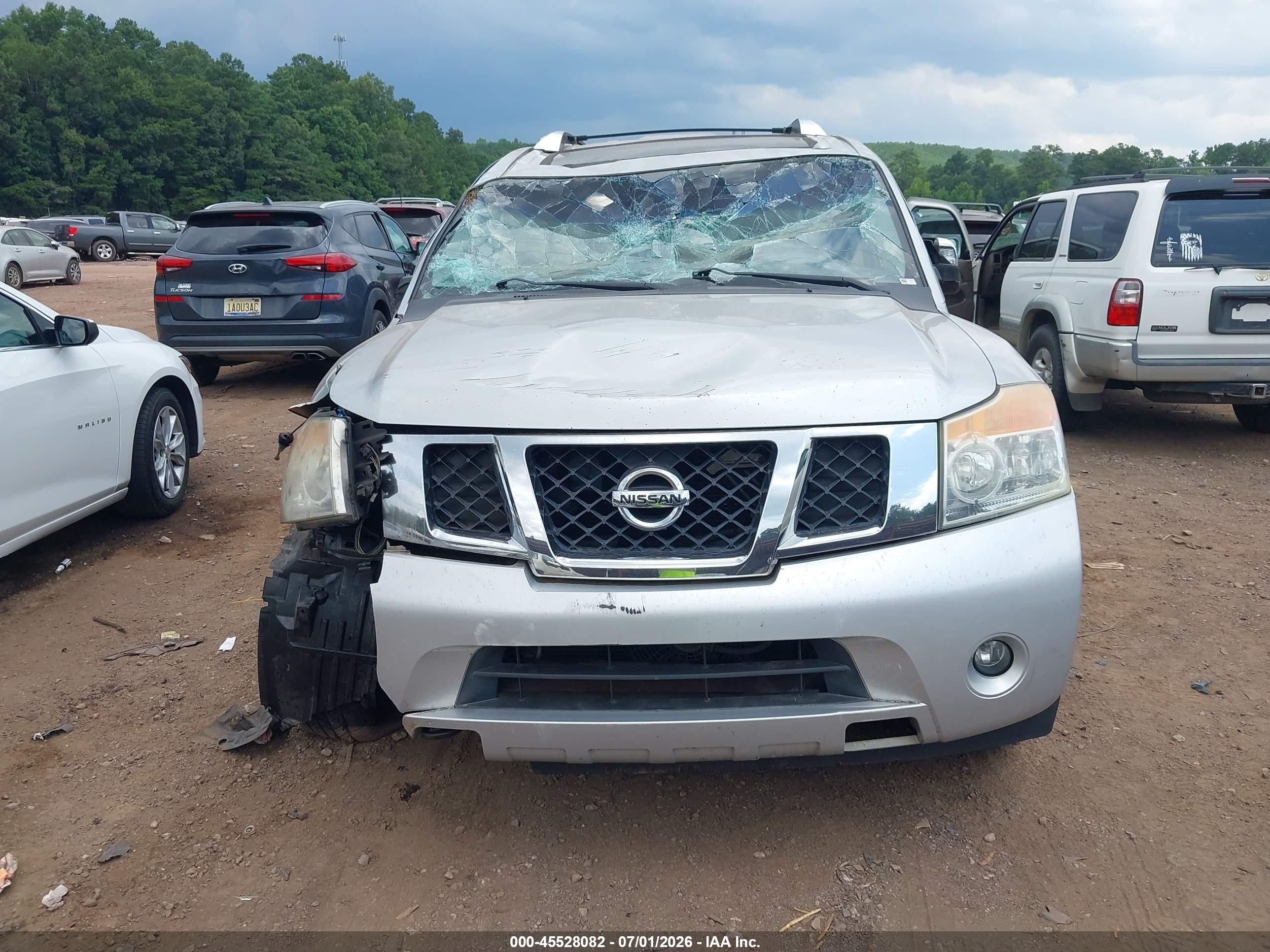 2011 Nissan Armada Sl Silver vin: 5N1BA0ND4BN623253