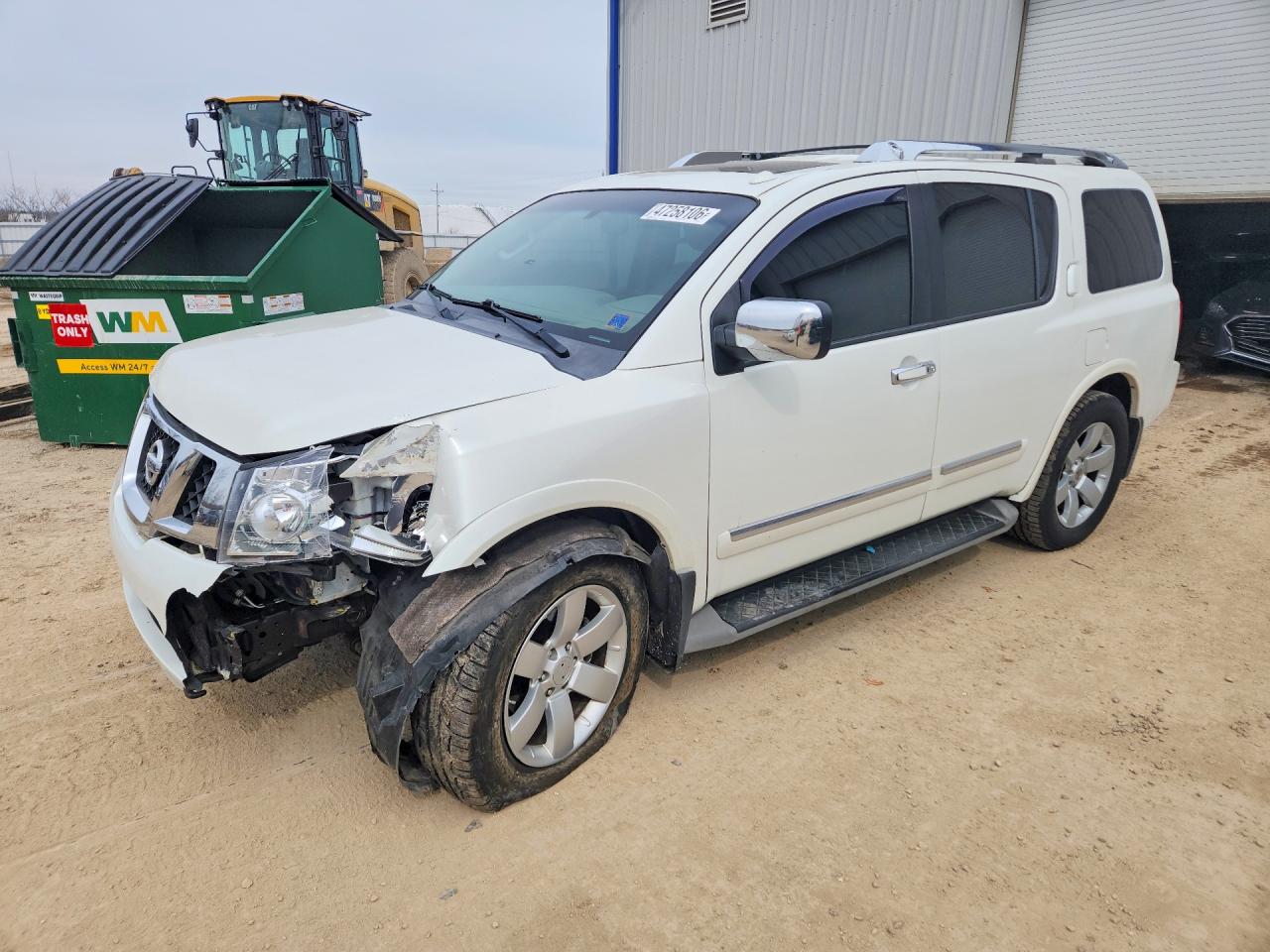 2013 Nissan Armada Sv Белый vin: 5N1BA0ND4DN603345