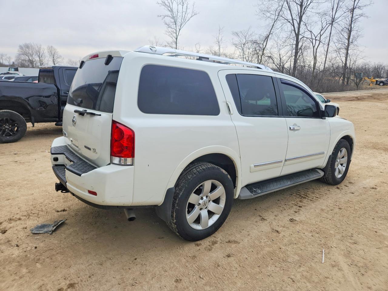 2013 Nissan Armada Sv Белый vin: 5N1BA0ND4DN603345