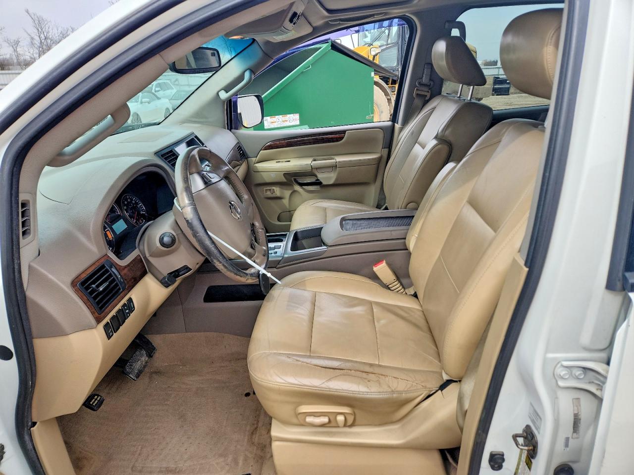 2013 Nissan Armada Sv Белый vin: 5N1BA0ND4DN603345