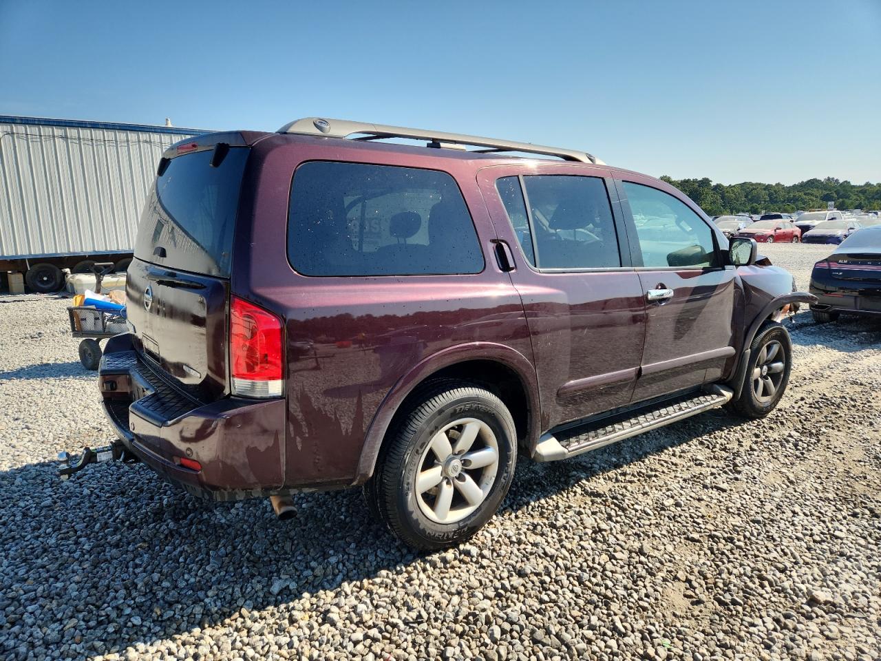 2014 Nissan Armada Sv Burgundy vin: 5N1BA0ND4EN600012