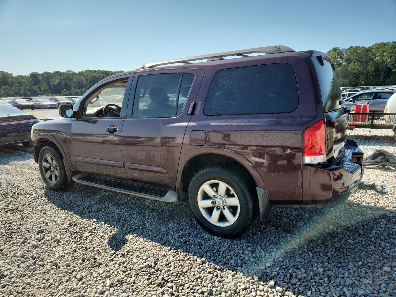 2014 Nissan Armada Sv Burgundy vin: 5N1BA0ND4EN600012