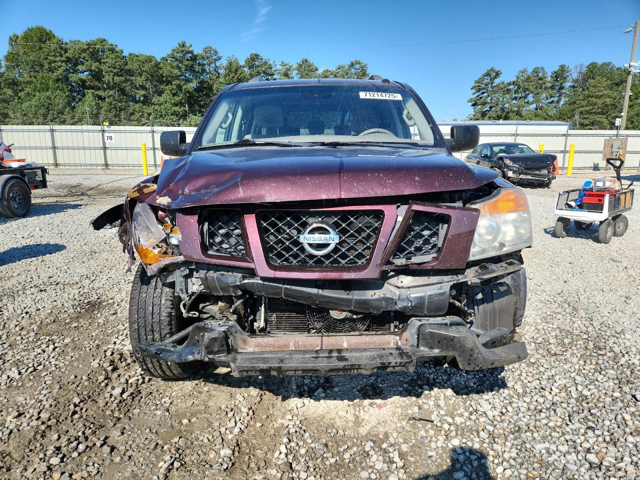 2014 Nissan Armada Sv Burgundy vin: 5N1BA0ND4EN600012