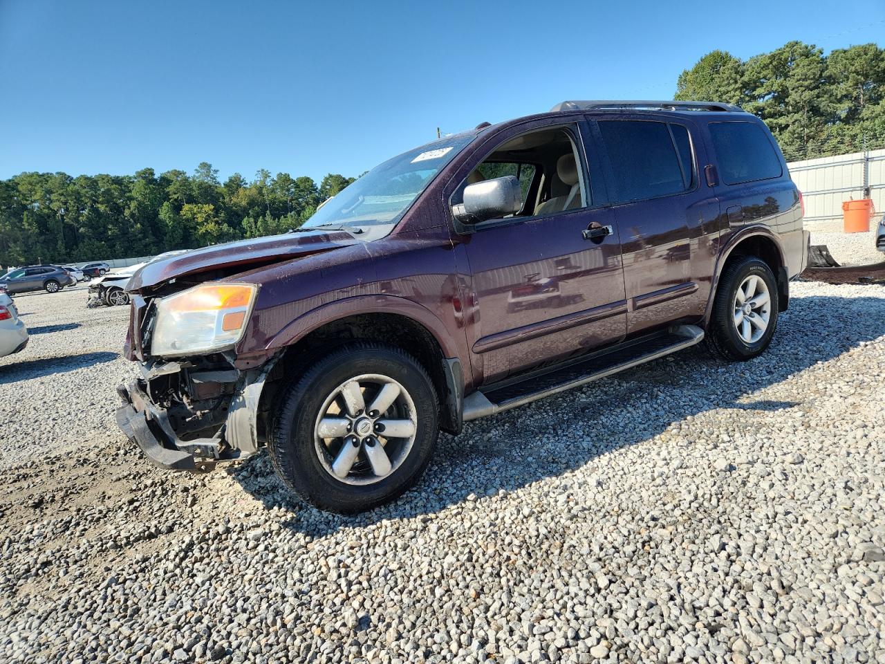 2014 Nissan Armada Sv Burgundy vin: 5N1BA0ND4EN600012