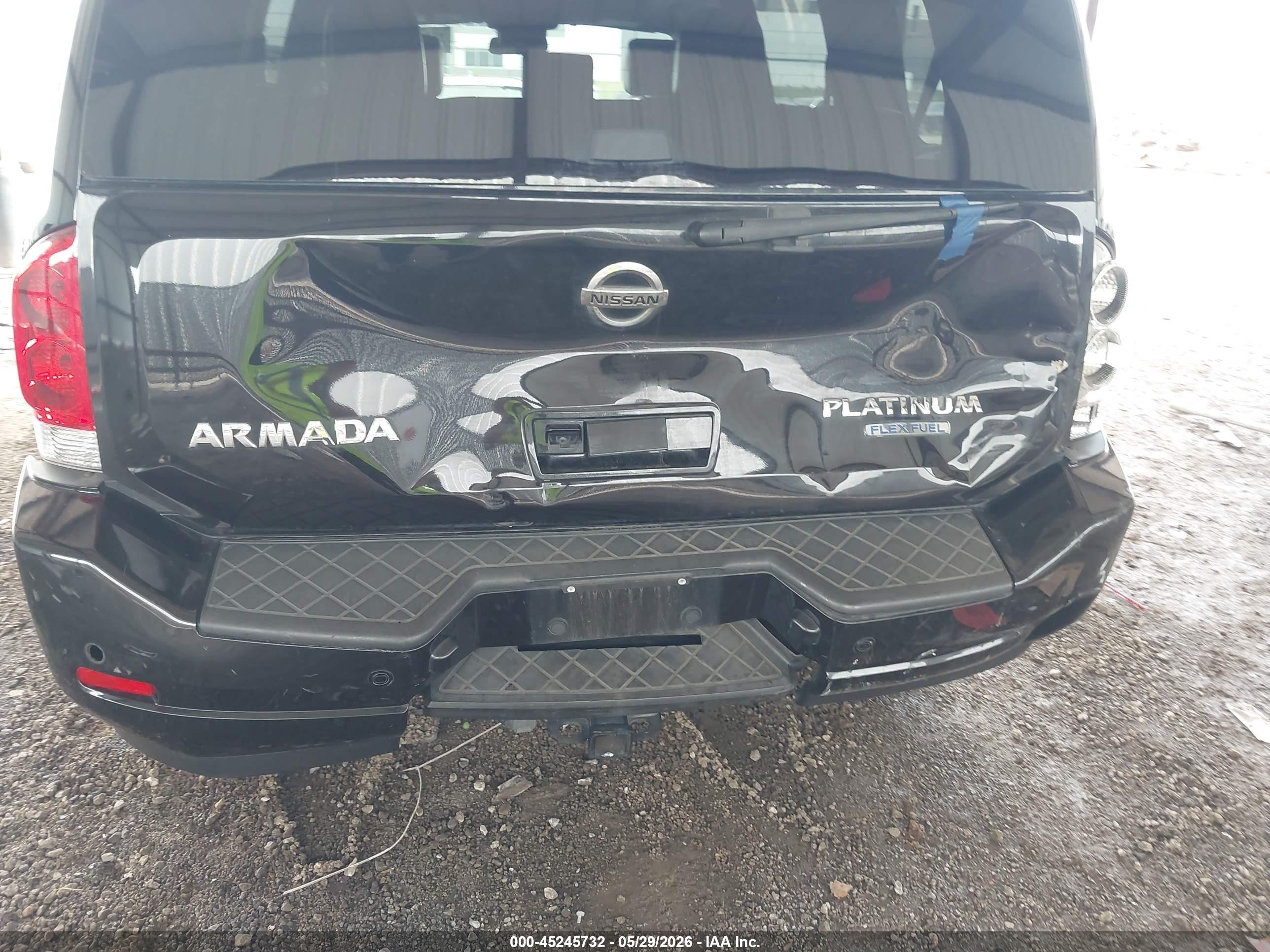 2014 Nissan Armada Platinum Black vin: 5N1BA0ND4EN610023