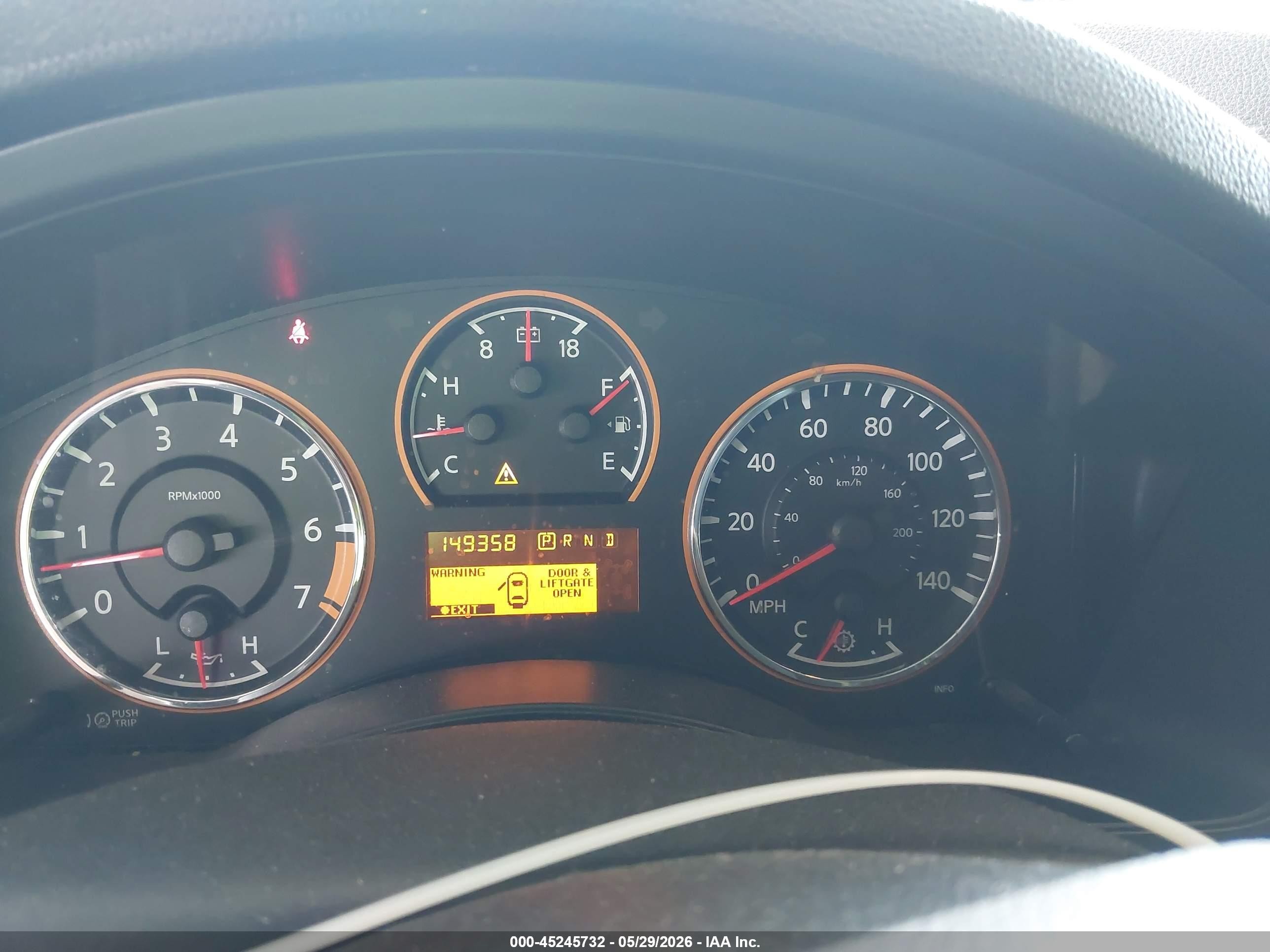 2014 Nissan Armada Platinum Black vin: 5N1BA0ND4EN610023