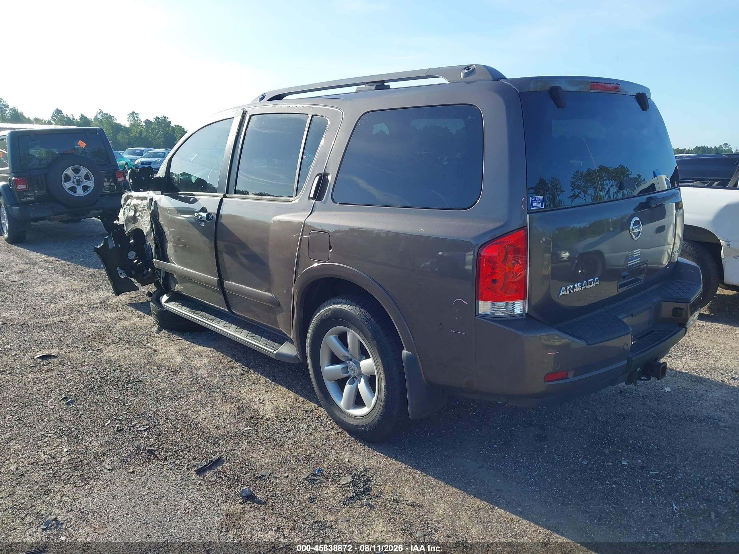 2015 Nissan Armada Sv Brown vin: 5N1BA0ND4FN618317