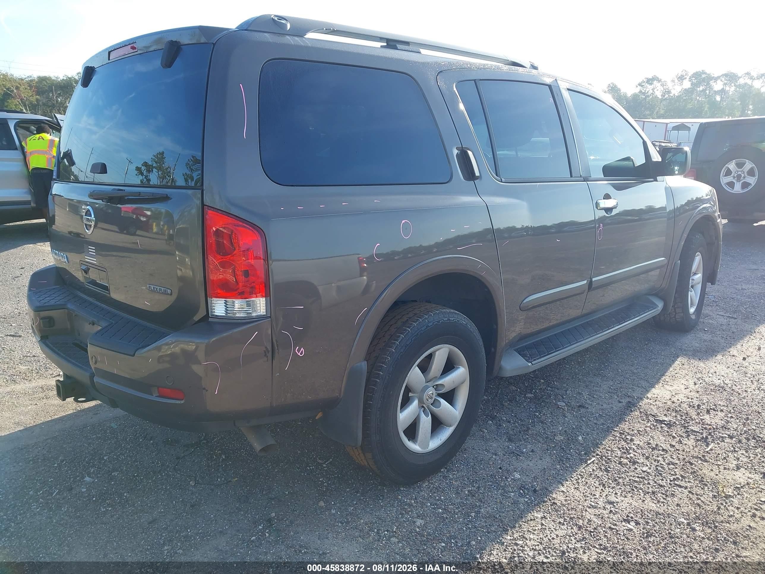 2015 Nissan Armada Sv Brown vin: 5N1BA0ND4FN618317