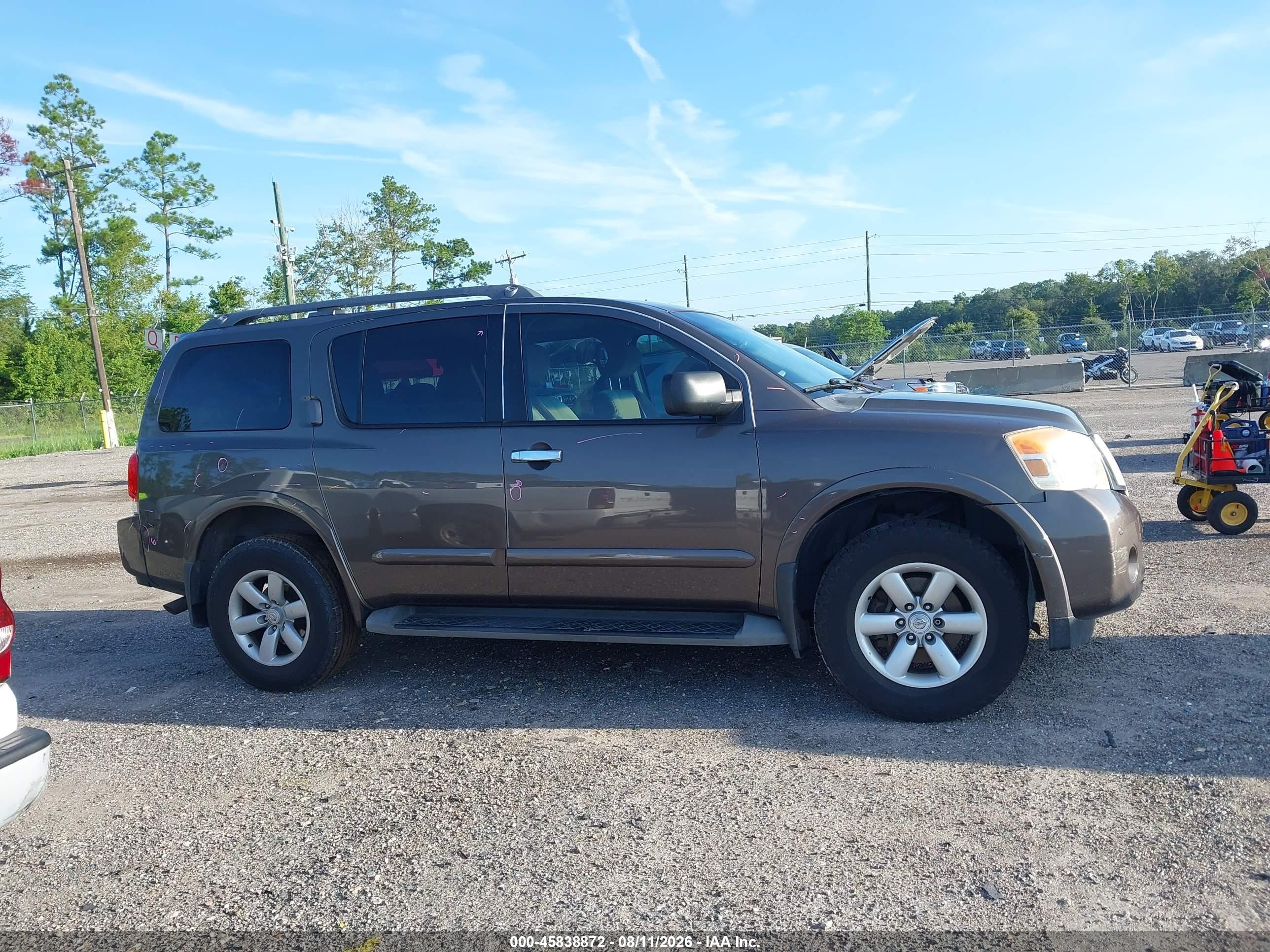 2015 Nissan Armada Sv Brown vin: 5N1BA0ND4FN618317