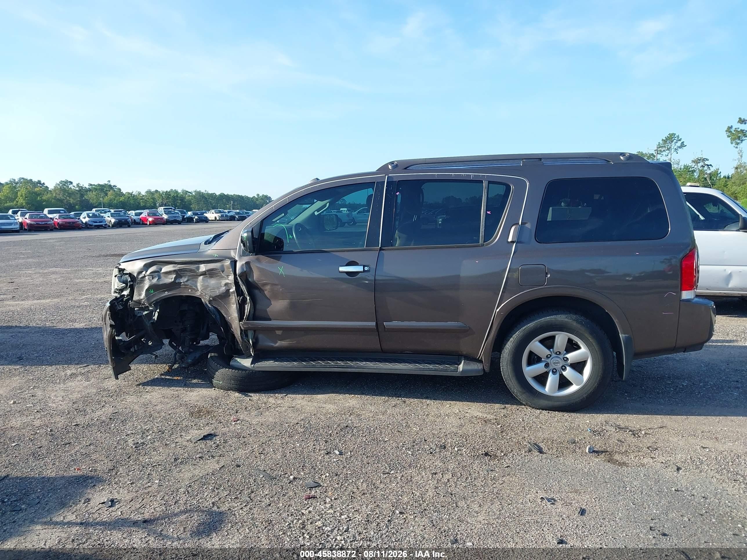 2015 Nissan Armada Sv Brown vin: 5N1BA0ND4FN618317