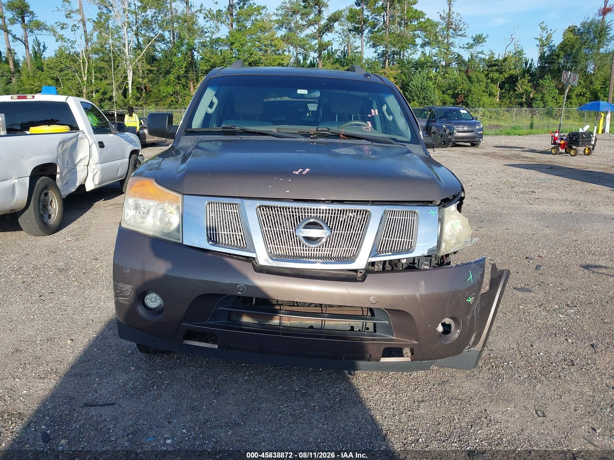 2015 Nissan Armada Sv Brown vin: 5N1BA0ND4FN618317