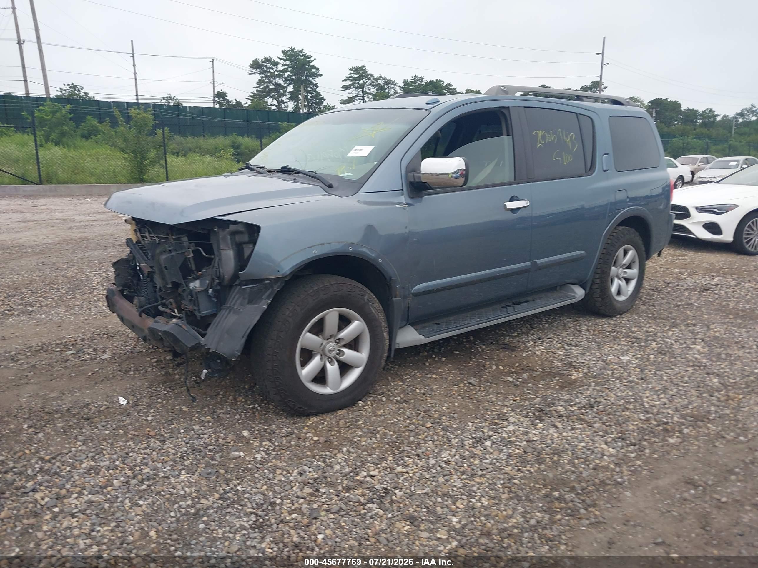 2011 Nissan Armada Sv Gray vin: 5N1BA0ND5BN609524