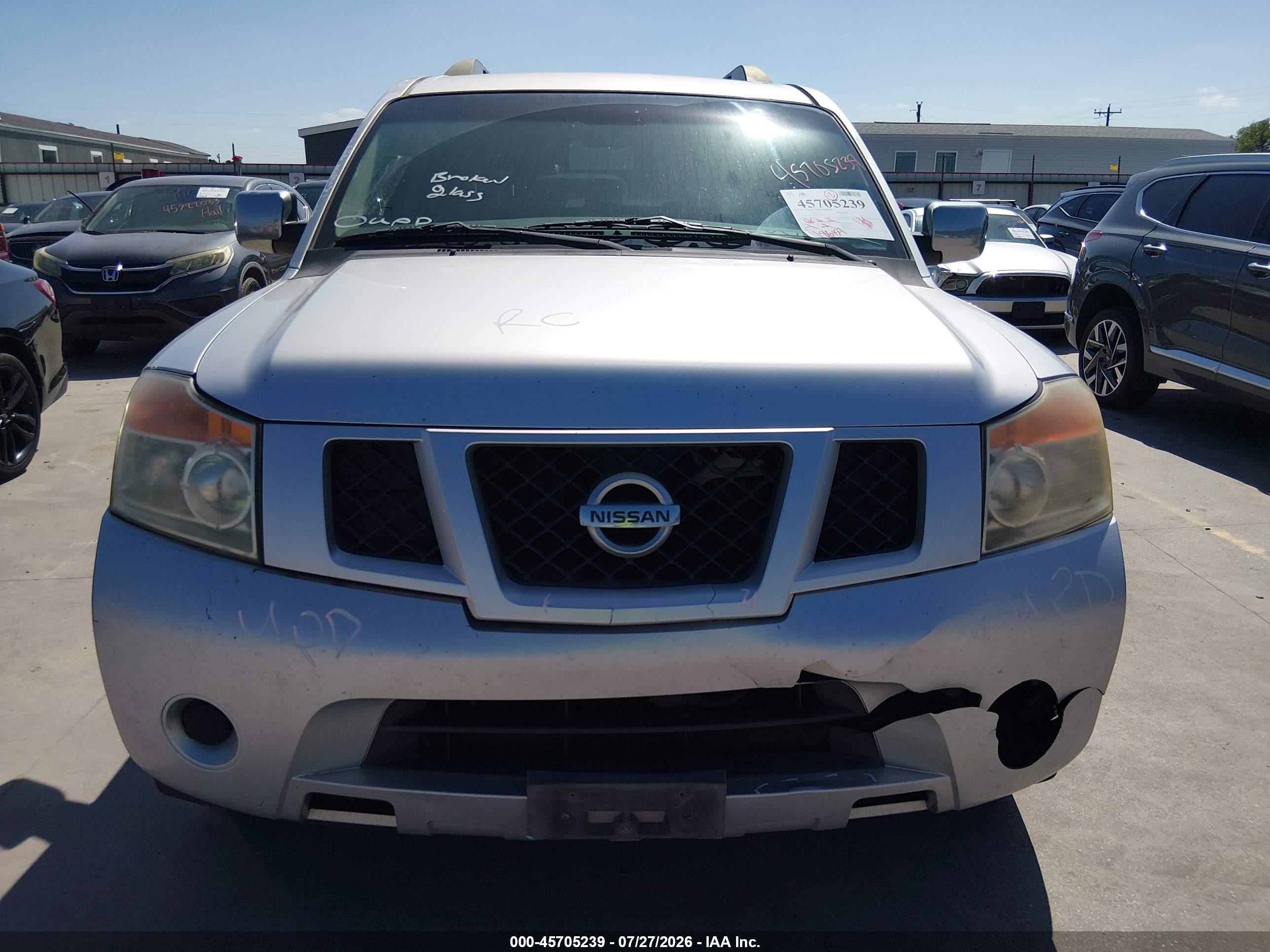 2011 Nissan Armada Sv Silver vin: 5N1BA0ND5BN613265