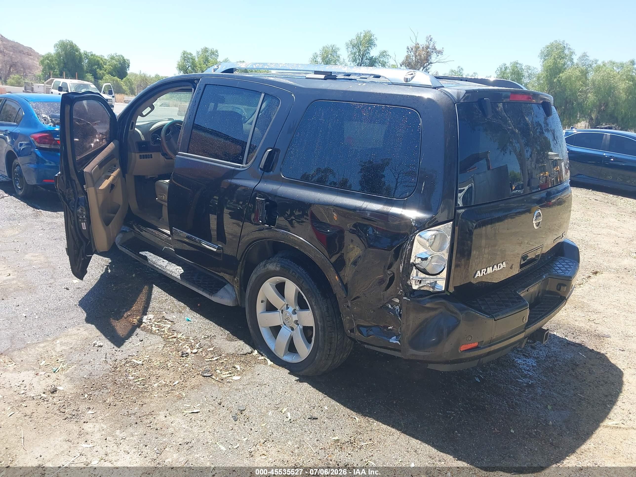 2013 Nissan Armada Sl Gray vin: 5N1BA0ND5DN600437