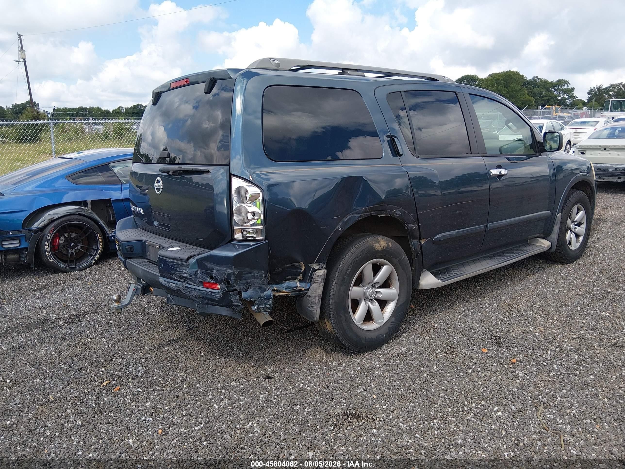 2013 Nissan Armada Sv Синий vin: 5N1BA0ND5DN611163