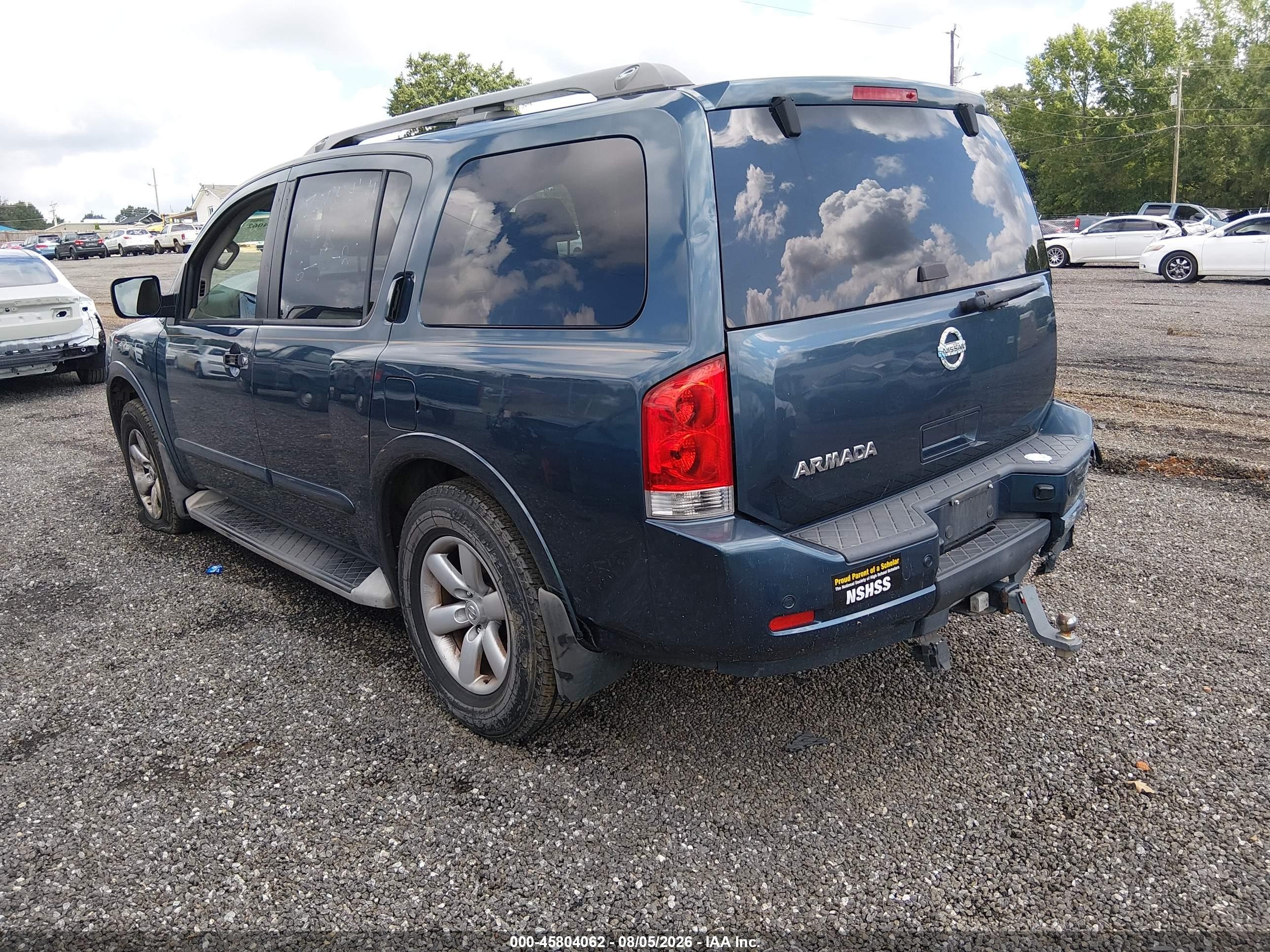 2013 Nissan Armada Sv Синий vin: 5N1BA0ND5DN611163
