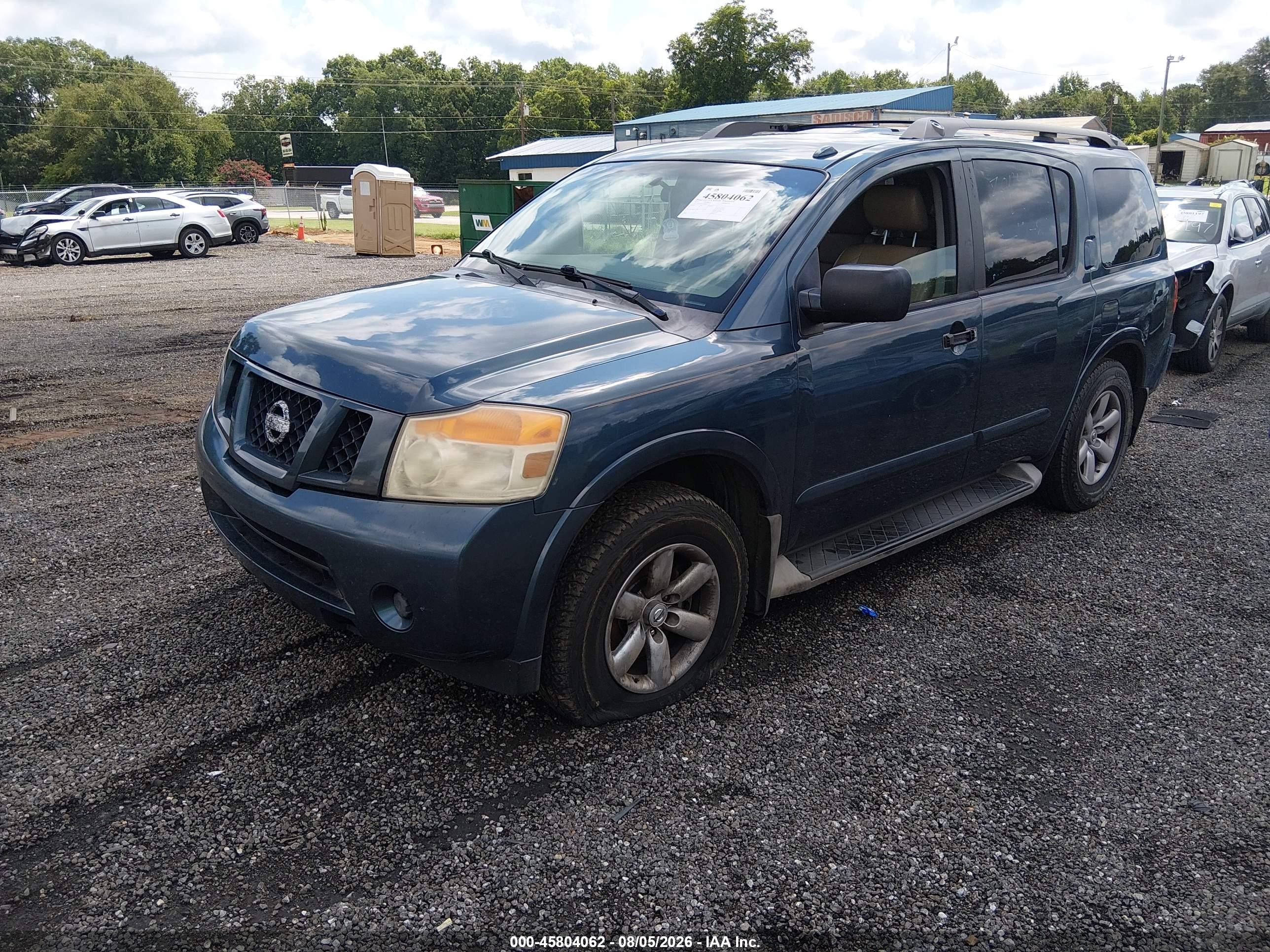 2013 Nissan Armada Sv Синий vin: 5N1BA0ND5DN611163