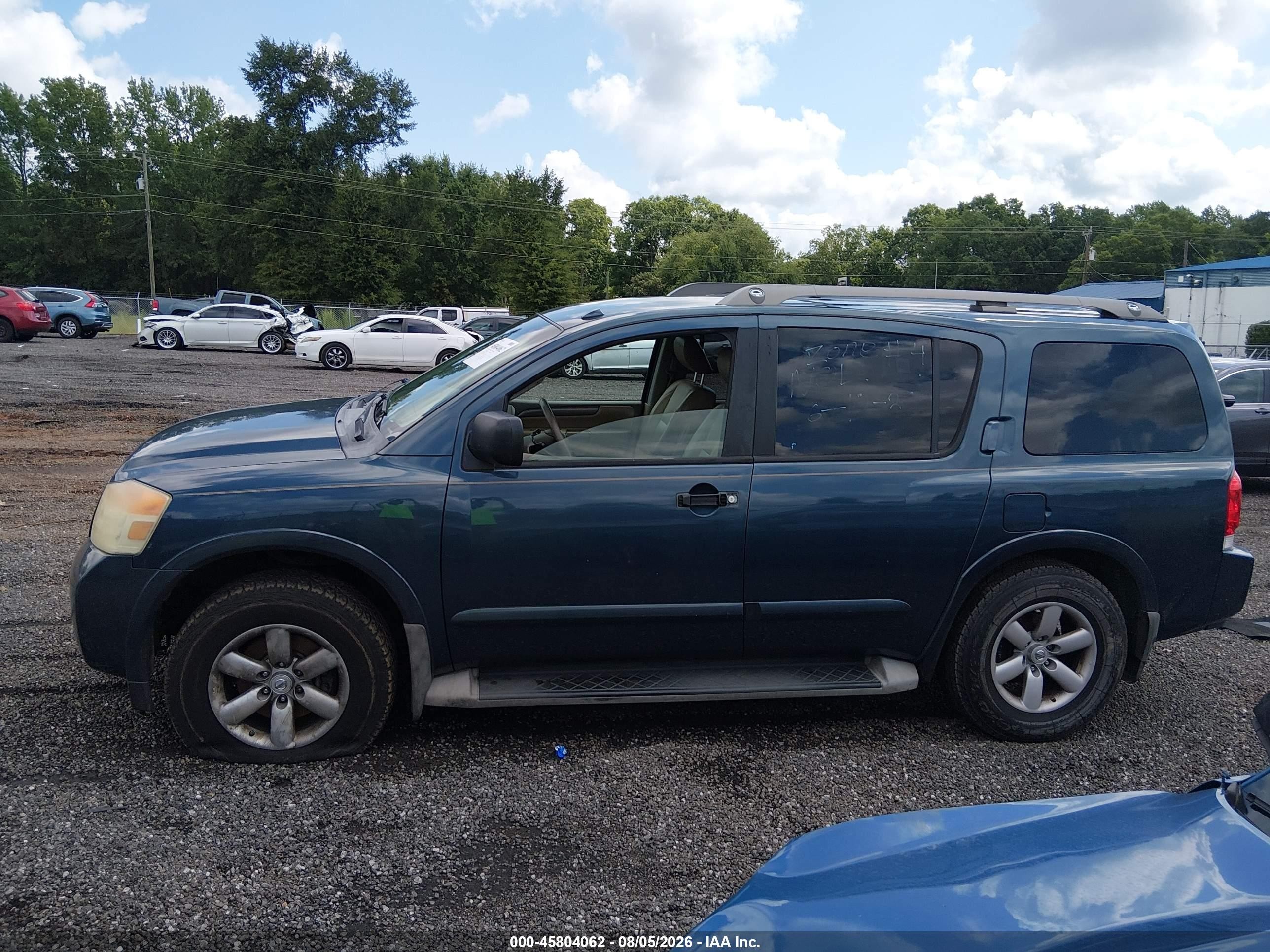 2013 Nissan Armada Sv Синий vin: 5N1BA0ND5DN611163