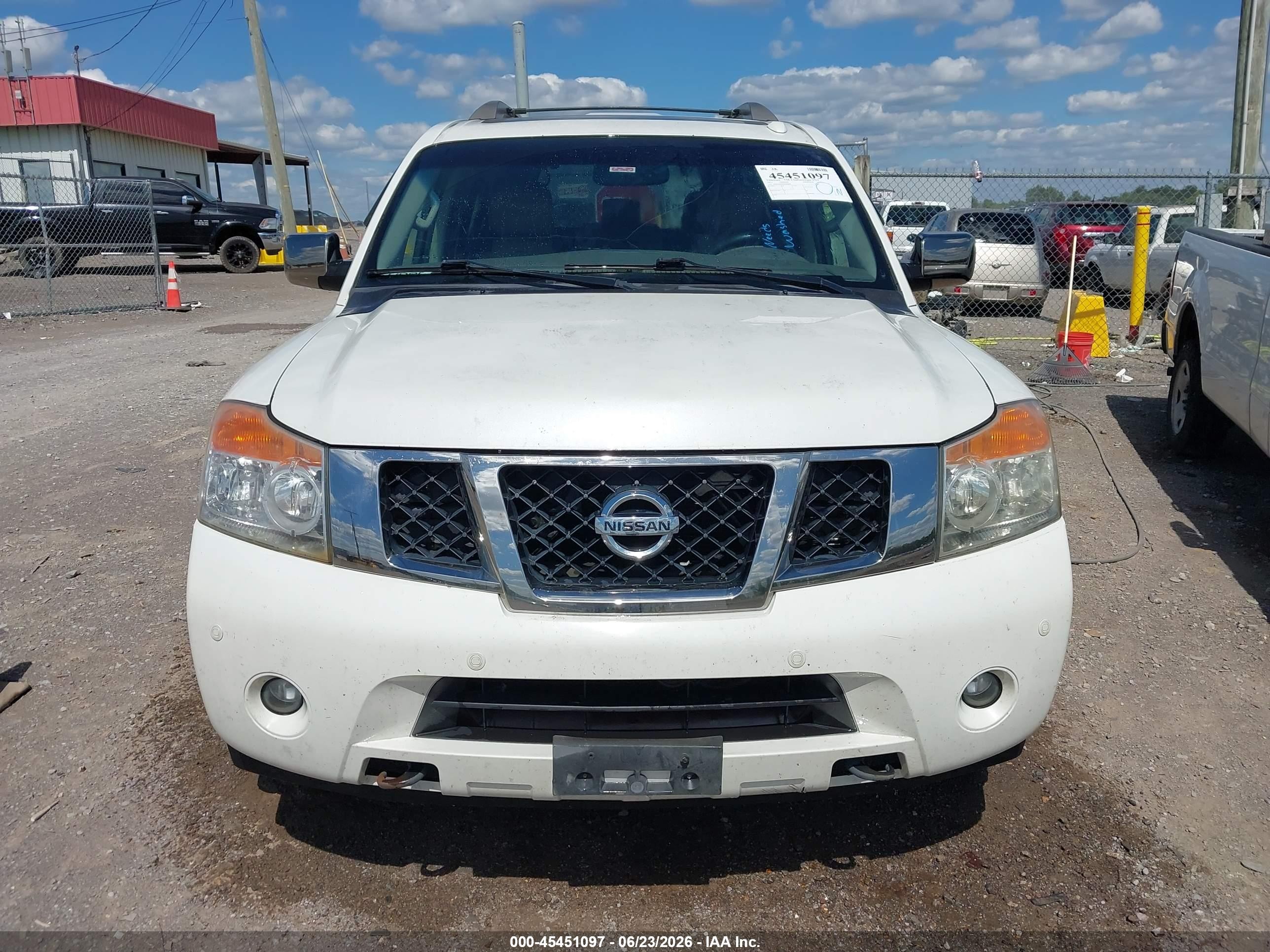 2014 Nissan Armada Platinum White vin: 5N1BA0ND5EN600844