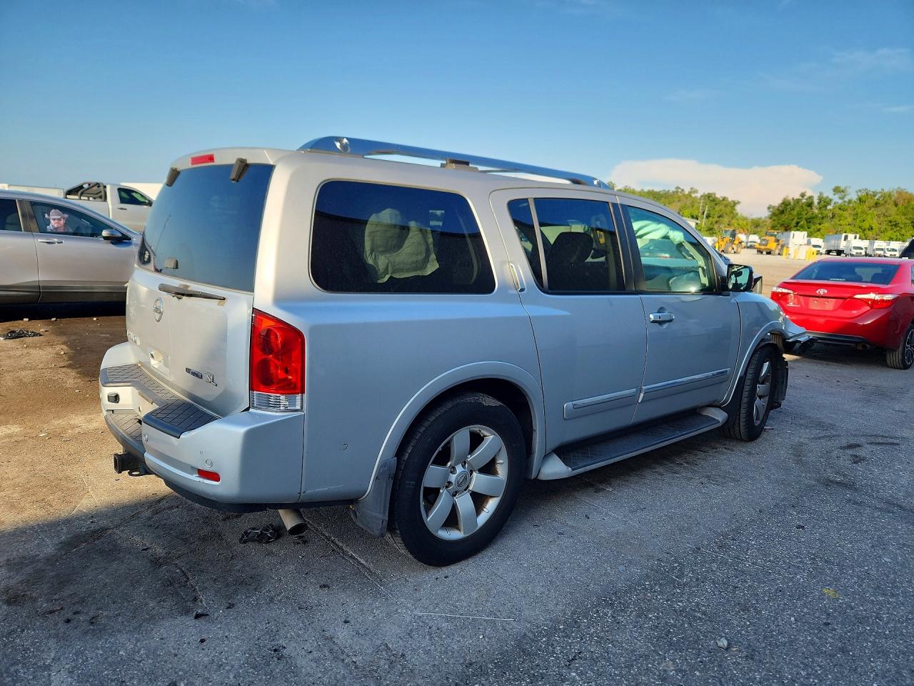 2014 Nissan Armada Sl Silver vin: 5N1BA0ND5EN602528