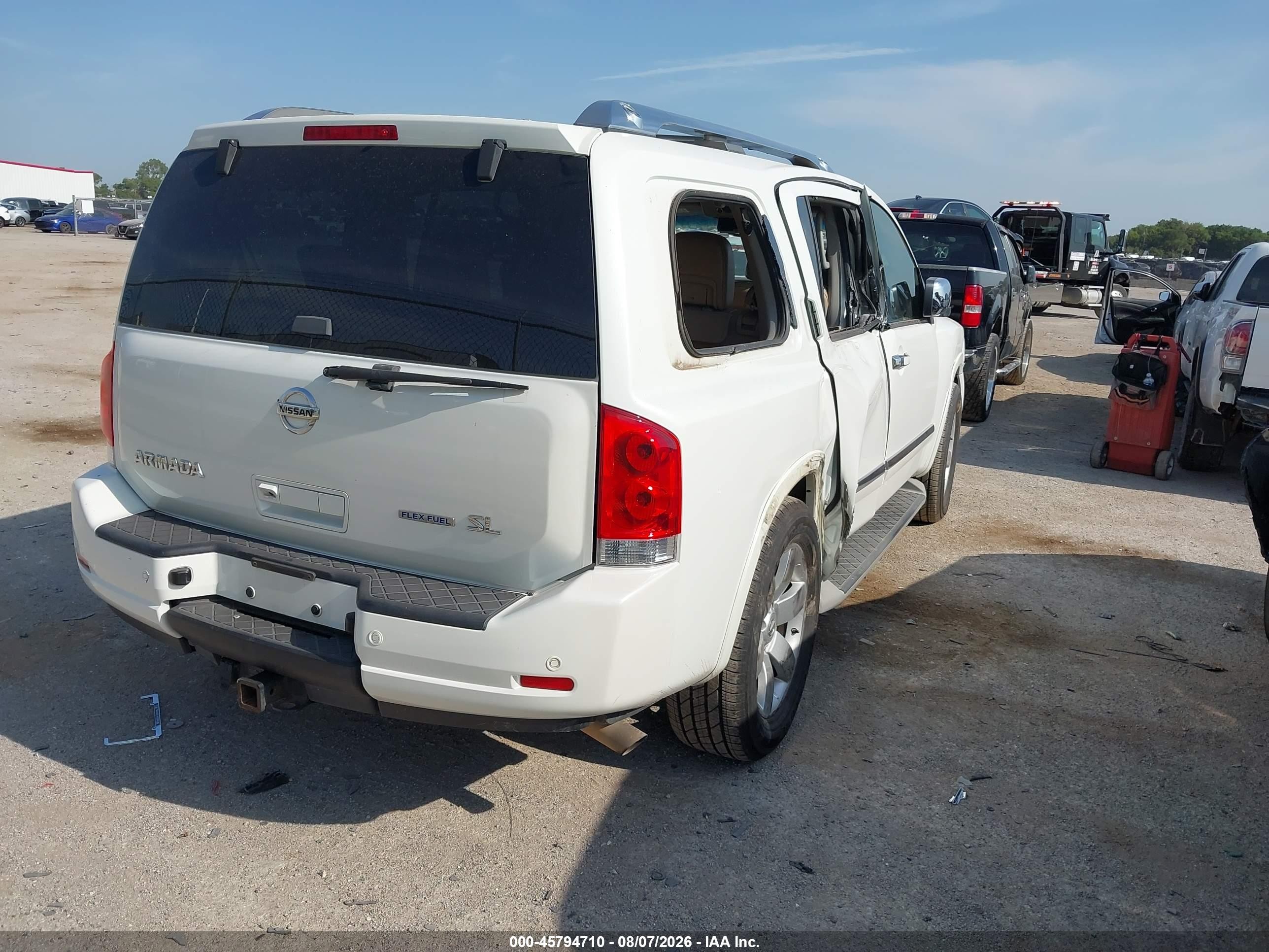 2014 Nissan Armada Sl Белый vin: 5N1BA0ND5EN603856