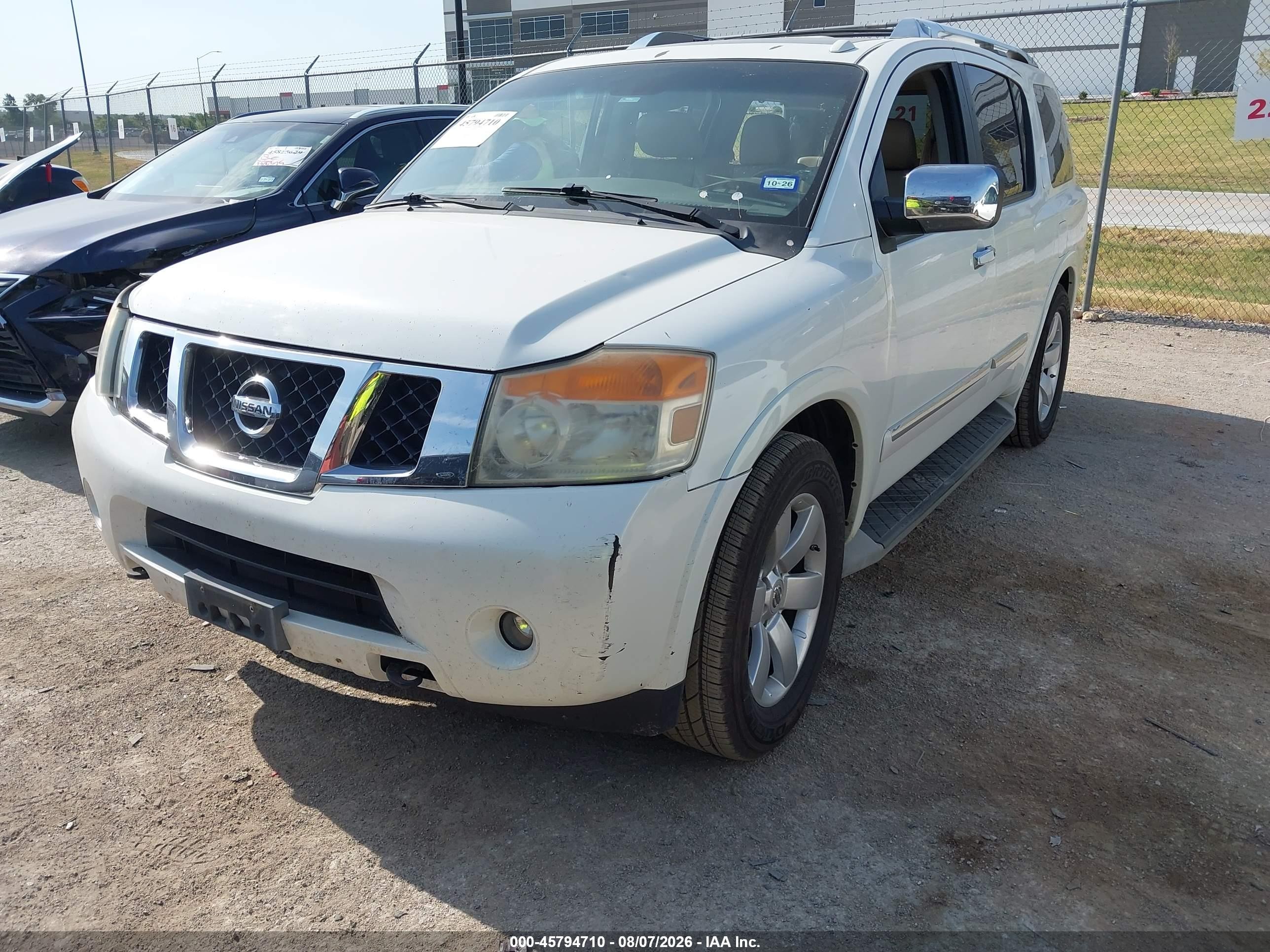 2014 Nissan Armada Sl Белый vin: 5N1BA0ND5EN603856