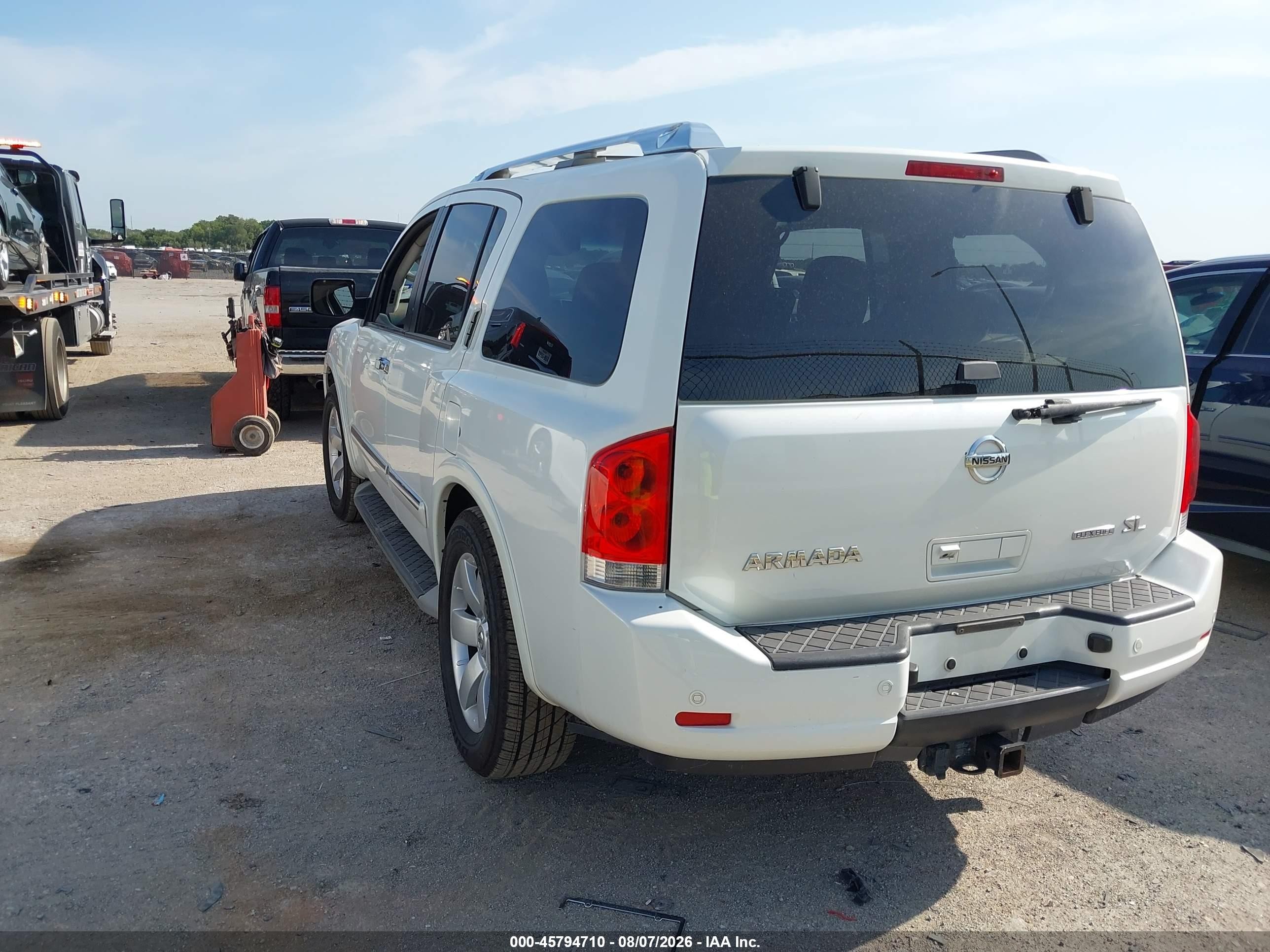 2014 Nissan Armada Sl Белый vin: 5N1BA0ND5EN603856