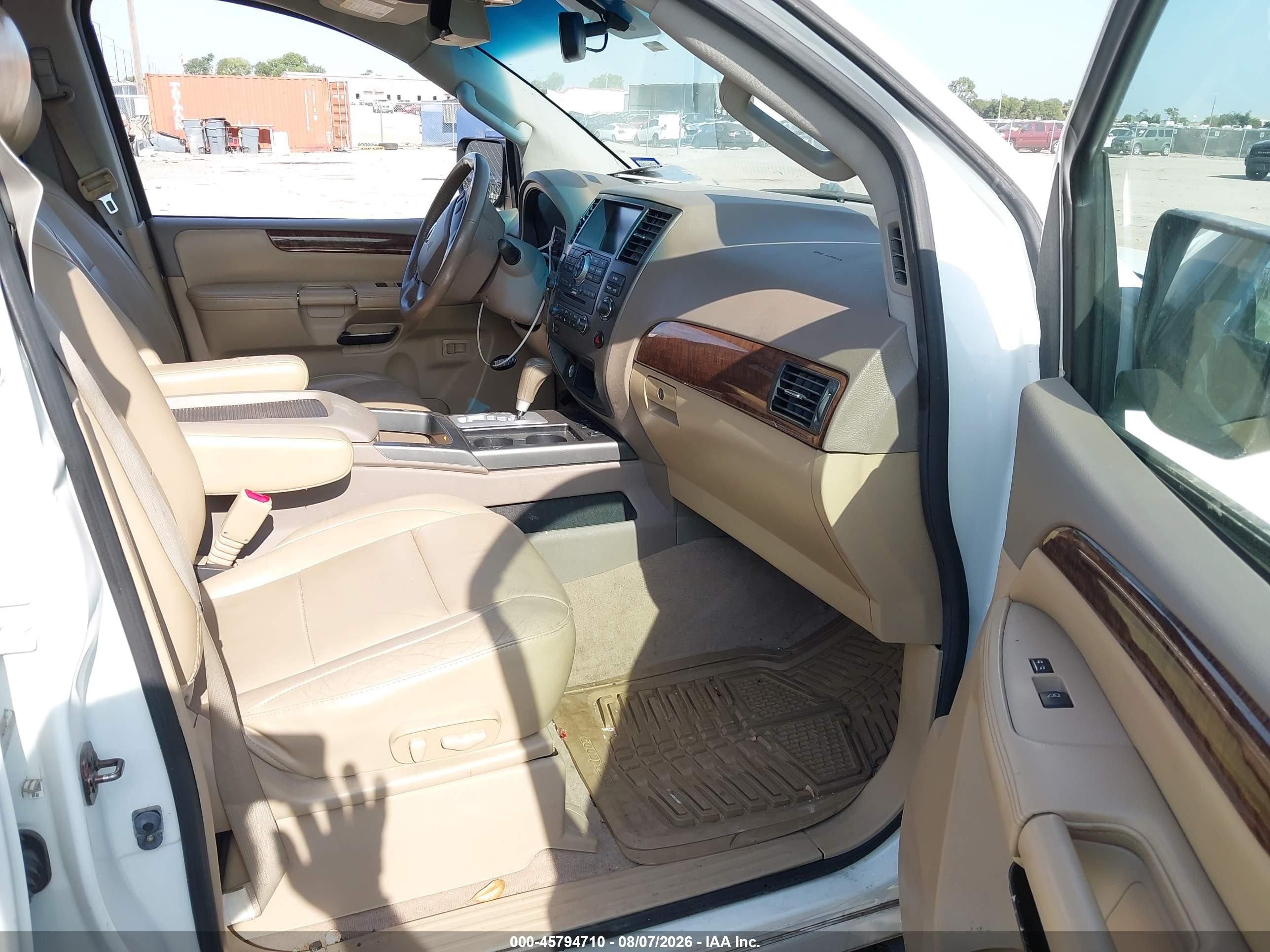 2014 Nissan Armada Sl Белый vin: 5N1BA0ND5EN603856