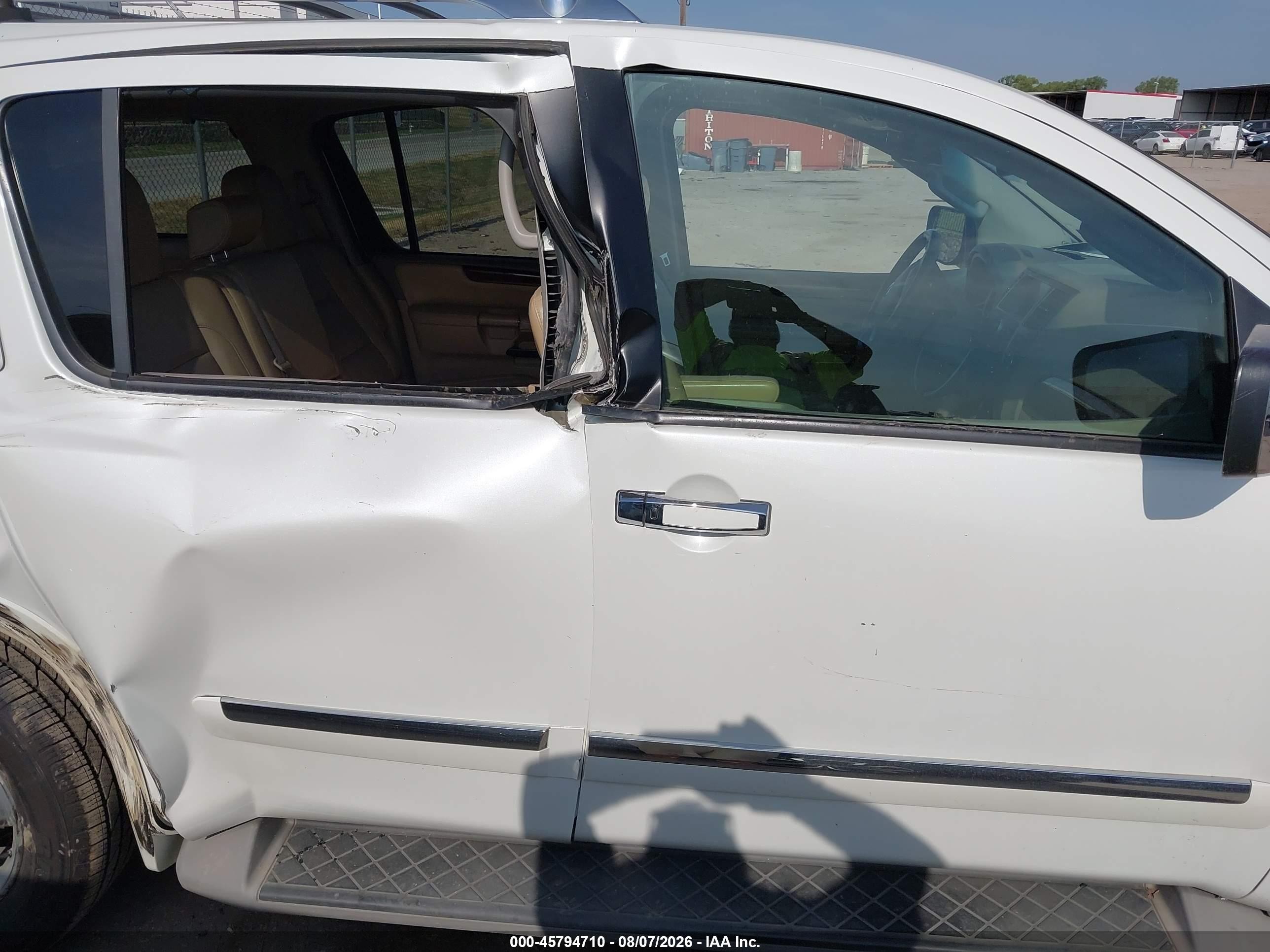 2014 Nissan Armada Sl Белый vin: 5N1BA0ND5EN603856