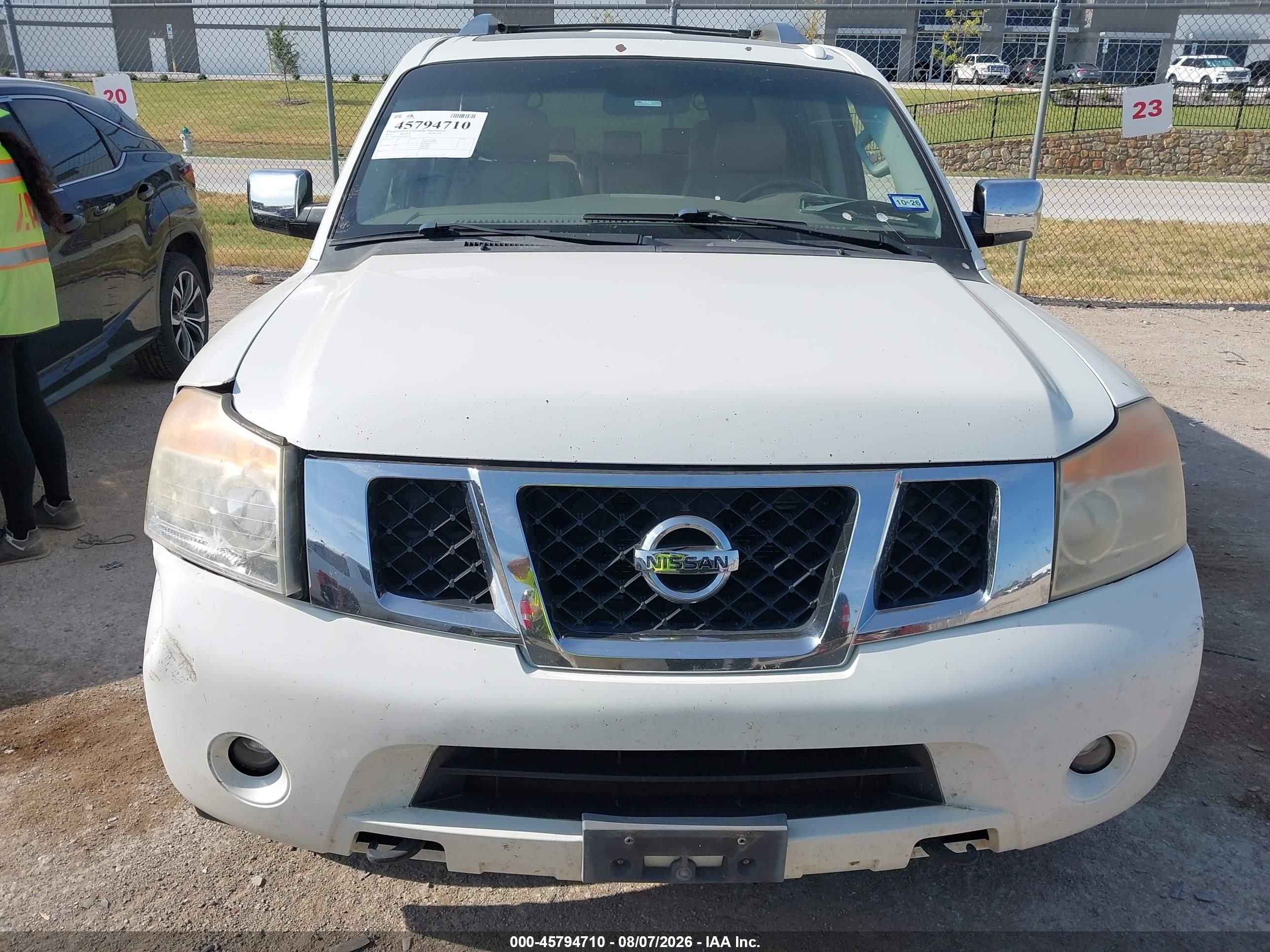 2014 Nissan Armada Sl Белый vin: 5N1BA0ND5EN603856