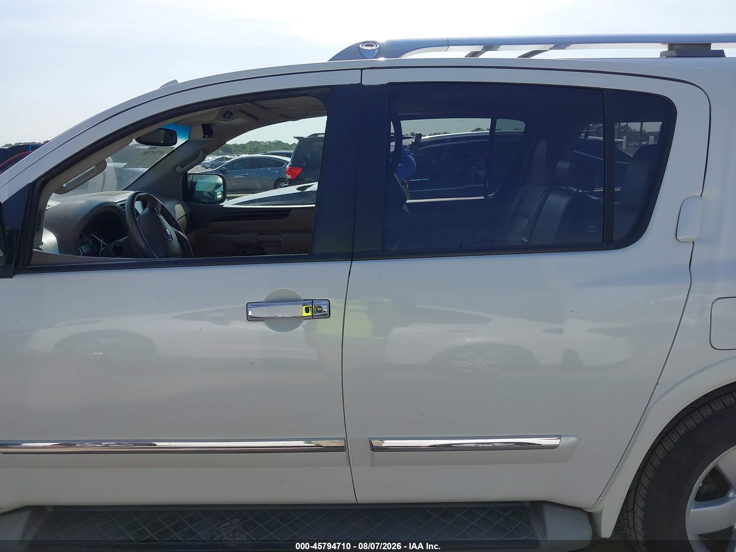 2014 Nissan Armada Sl Белый vin: 5N1BA0ND5EN603856