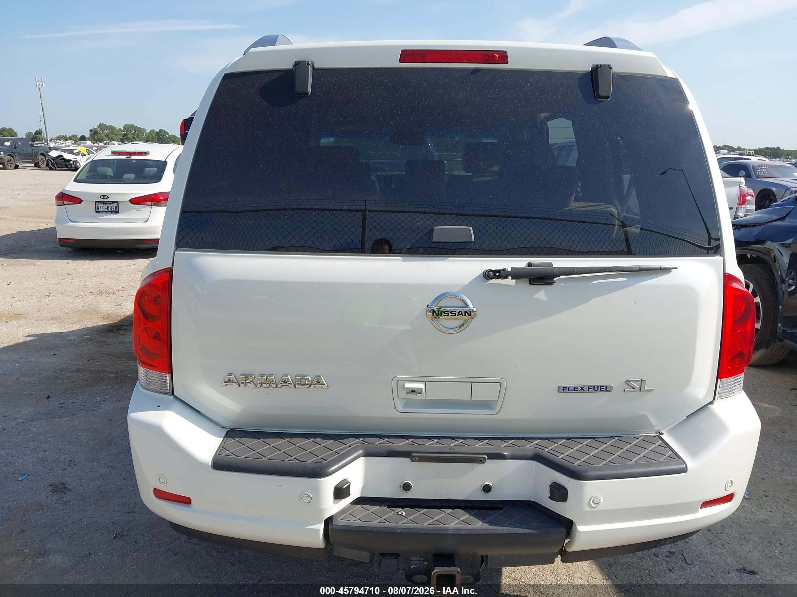2014 Nissan Armada Sl Белый vin: 5N1BA0ND5EN603856