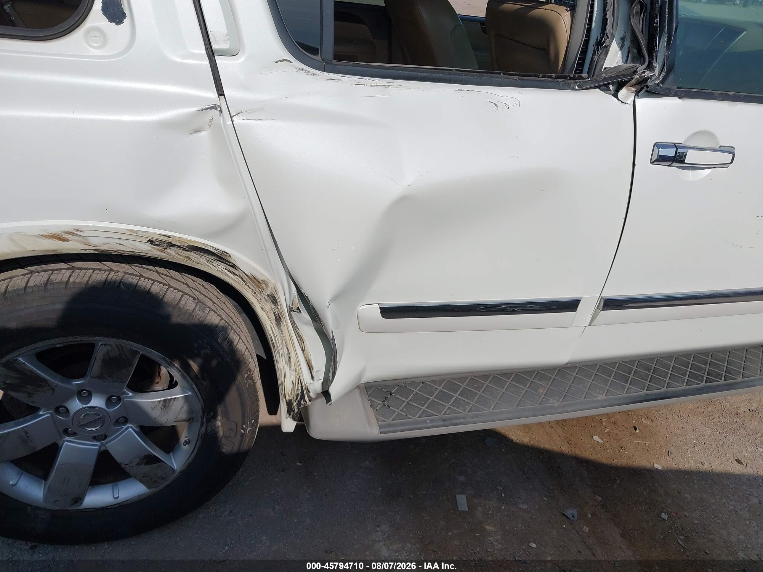 2014 Nissan Armada Sl Белый vin: 5N1BA0ND5EN603856