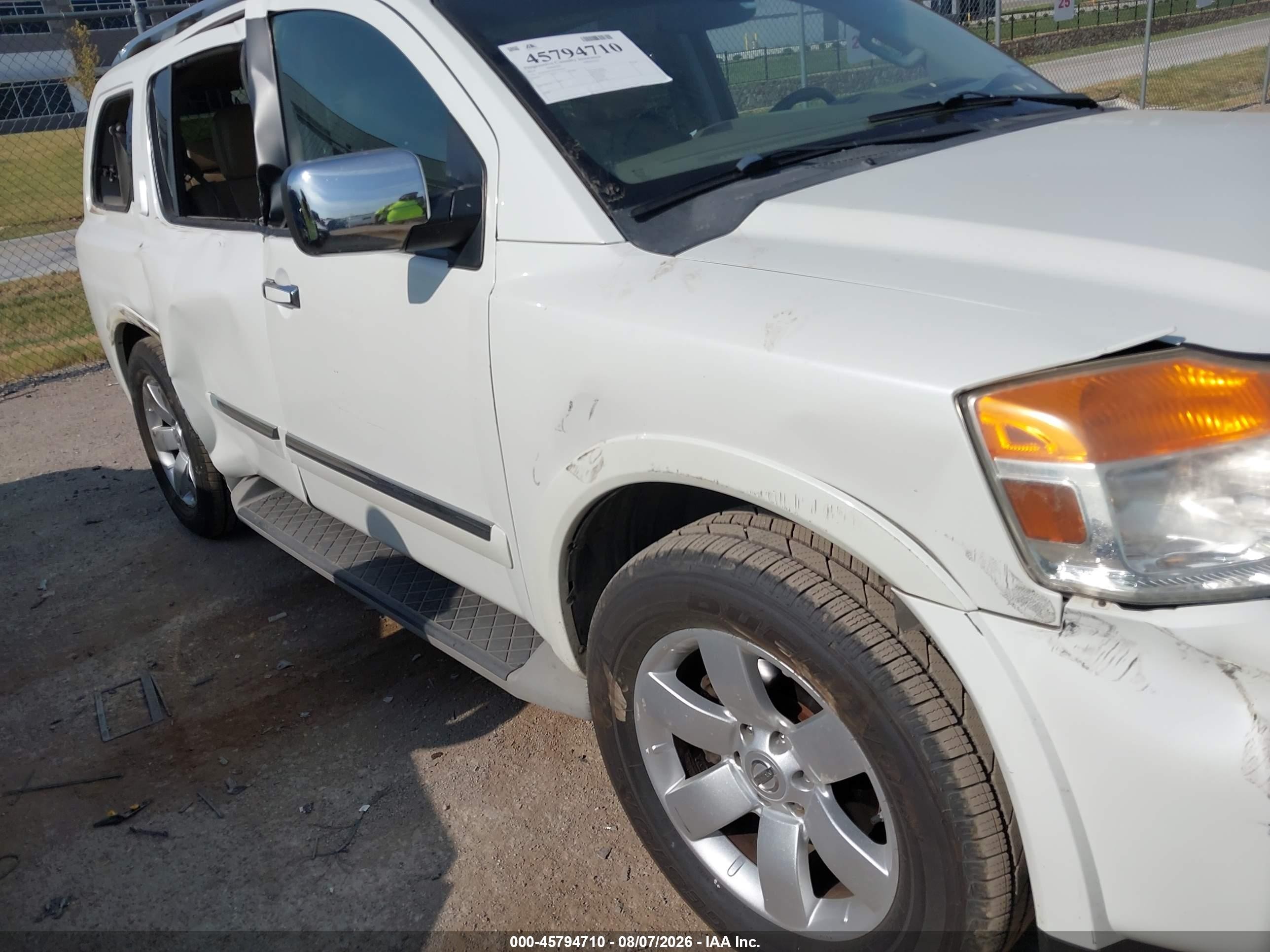 2014 Nissan Armada Sl Белый vin: 5N1BA0ND5EN603856