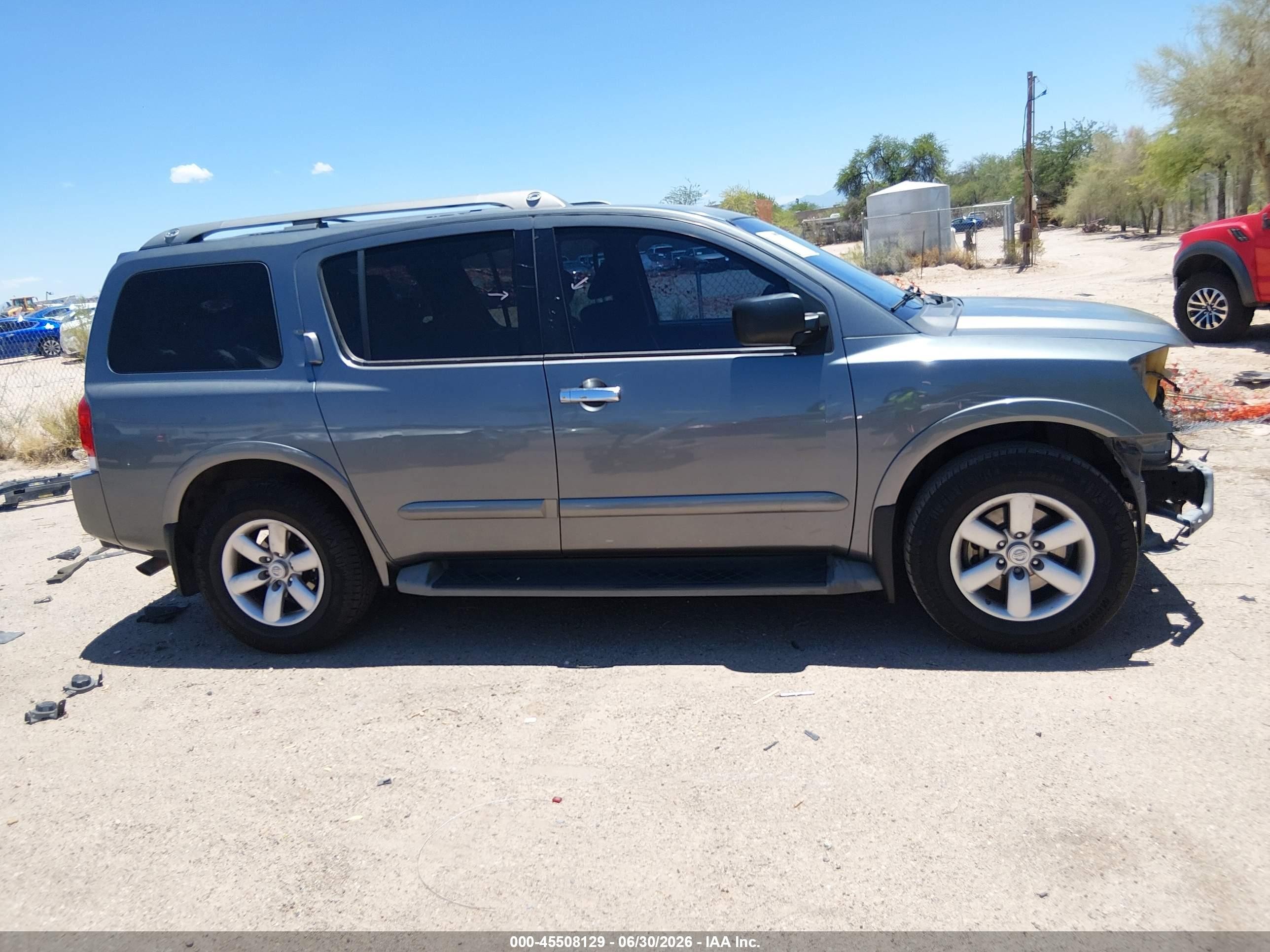 2014 Nissan Armada Sv Gray vin: 5N1BA0ND5EN611830