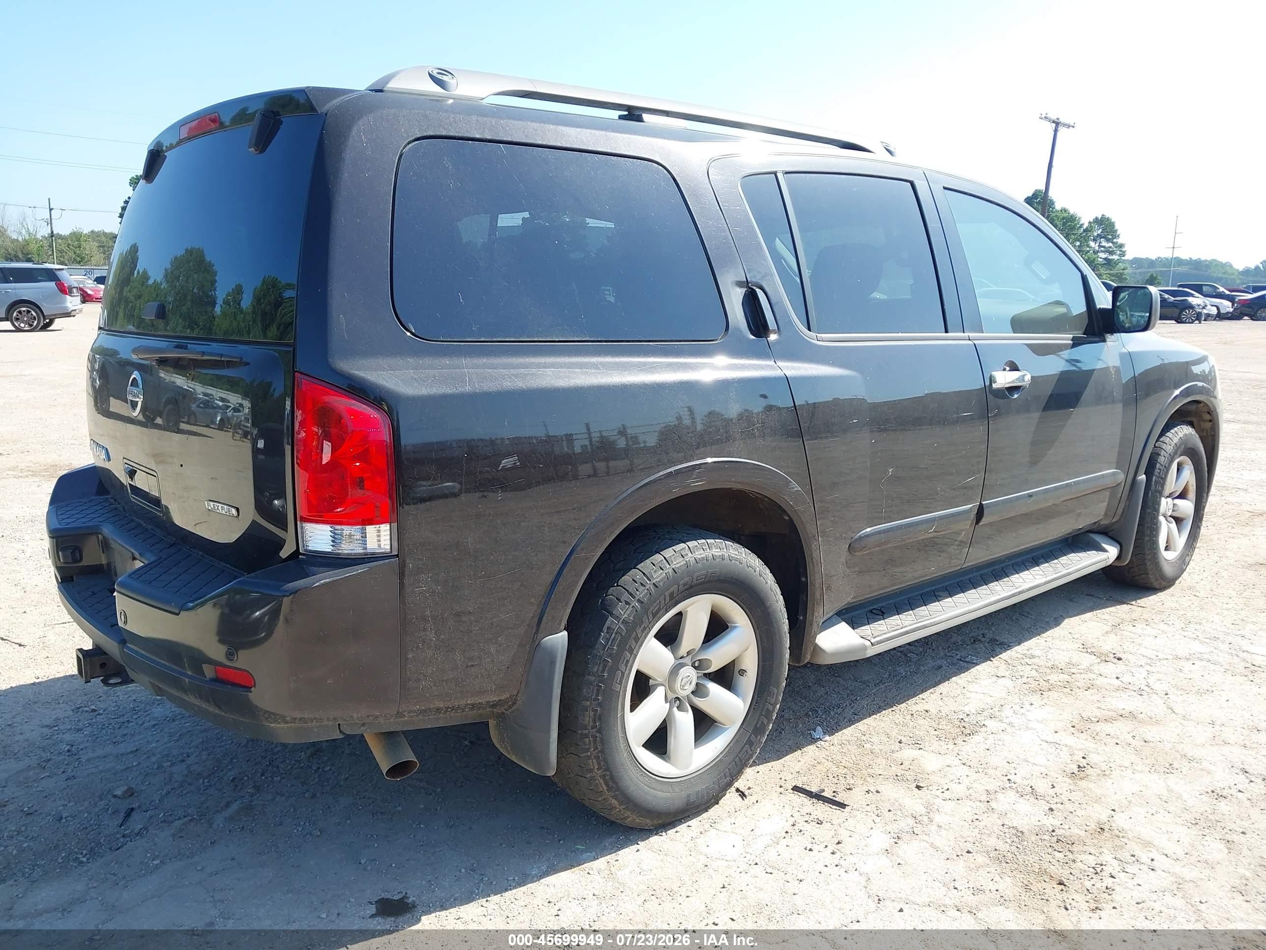 2015 Nissan Armada Sv Dark Brown vin: 5N1BA0ND5FN603101