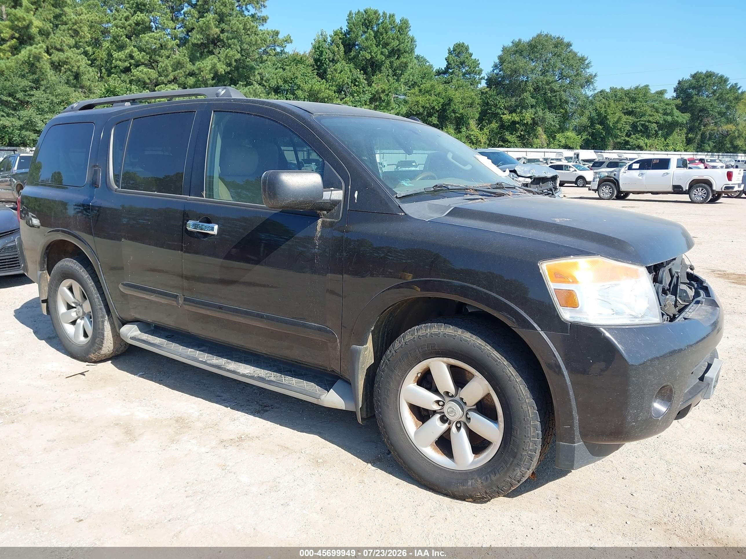 2015 Nissan Armada Sv Dark Brown vin: 5N1BA0ND5FN603101