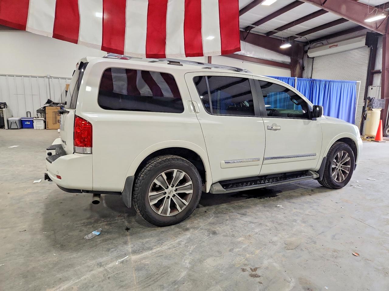 2015 Nissan Armada Sl White vin: 5N1BA0ND5FN617600