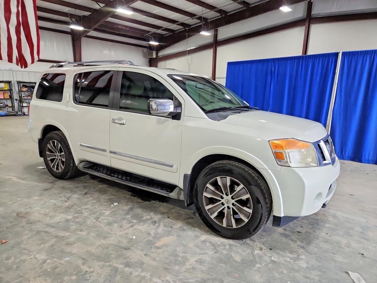 2015 Nissan Armada Sl White vin: 5N1BA0ND5FN617600