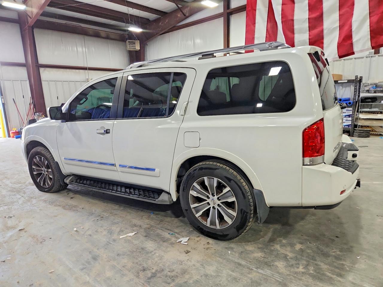 2015 Nissan Armada Sl White vin: 5N1BA0ND5FN617600
