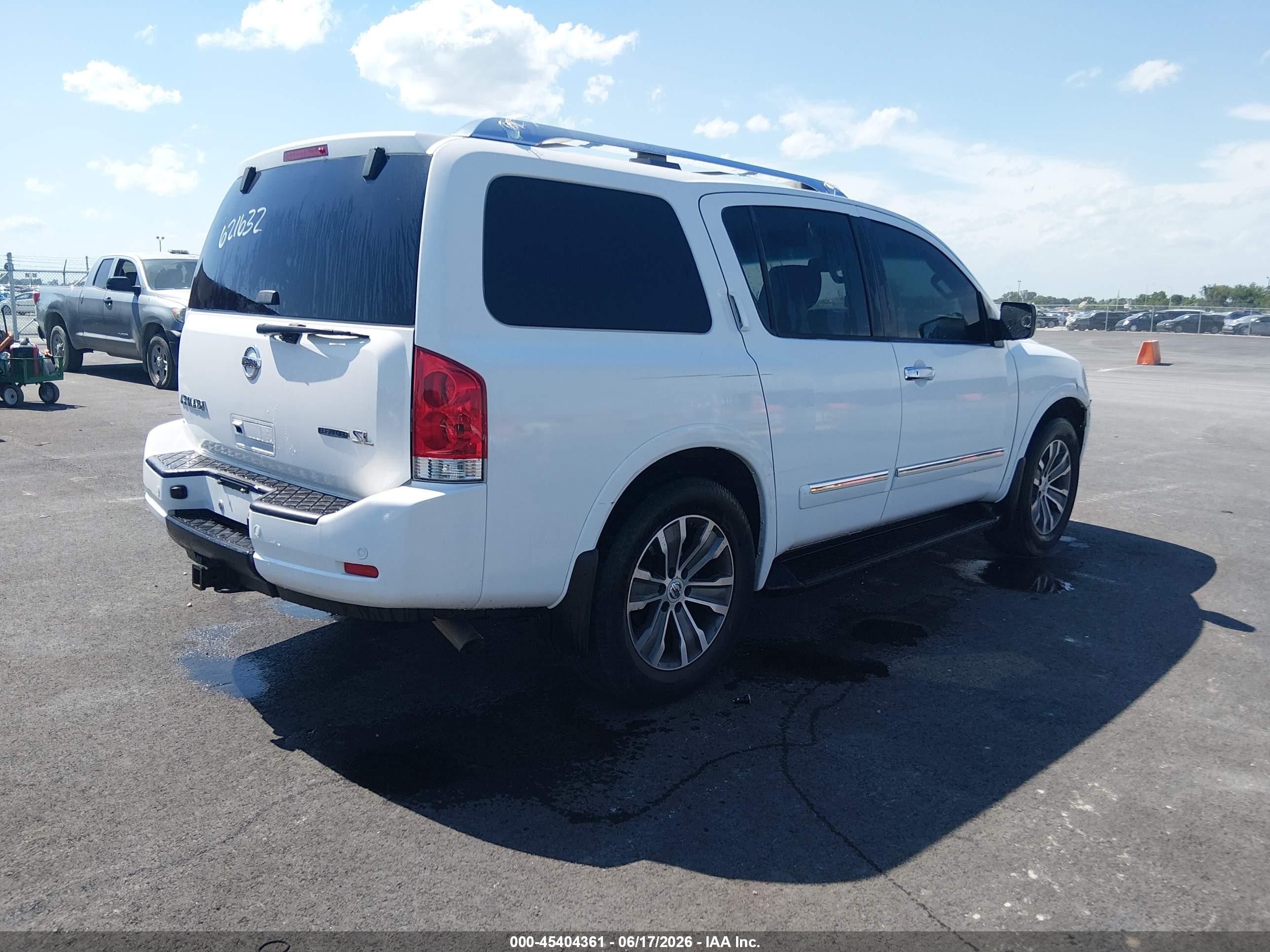 2015 Nissan Armada Sl White vin: 5N1BA0ND5FN621632