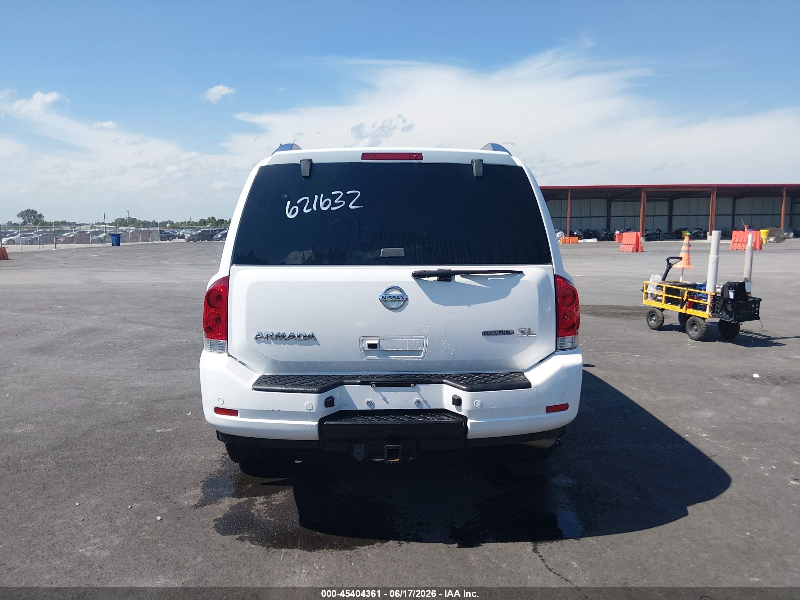 2015 Nissan Armada Sl White vin: 5N1BA0ND5FN621632