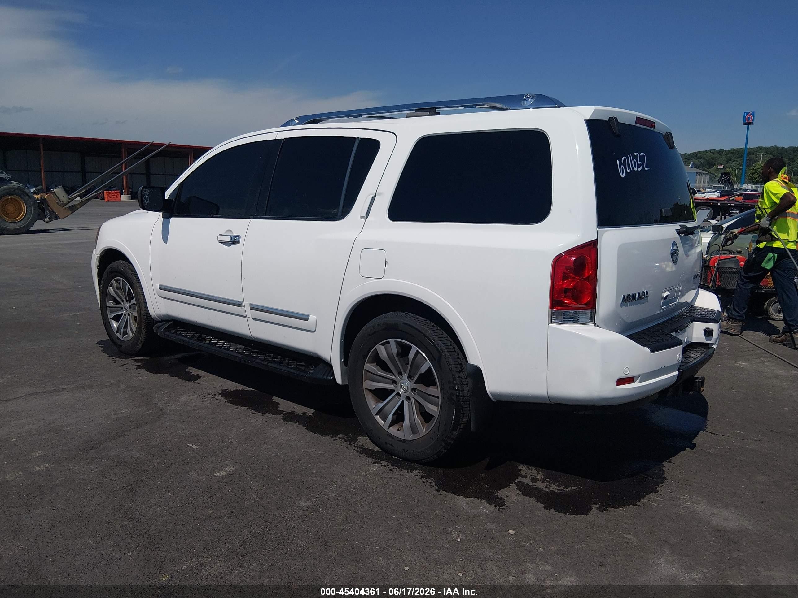 2015 Nissan Armada Sl White vin: 5N1BA0ND5FN621632